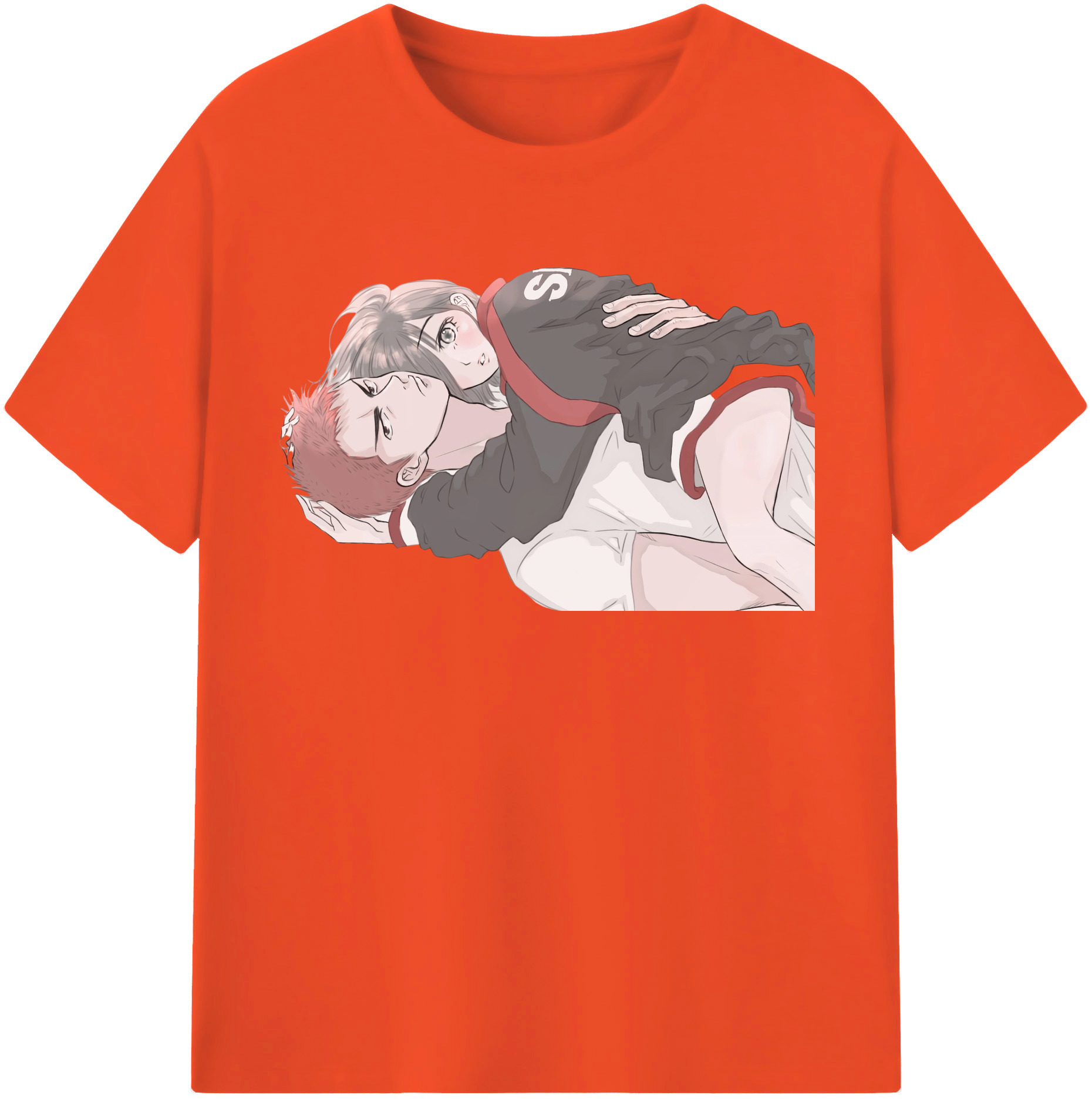 SLAM DUNK／スラムダンク 綿100％半袖Tシャツ（フロントプリント）