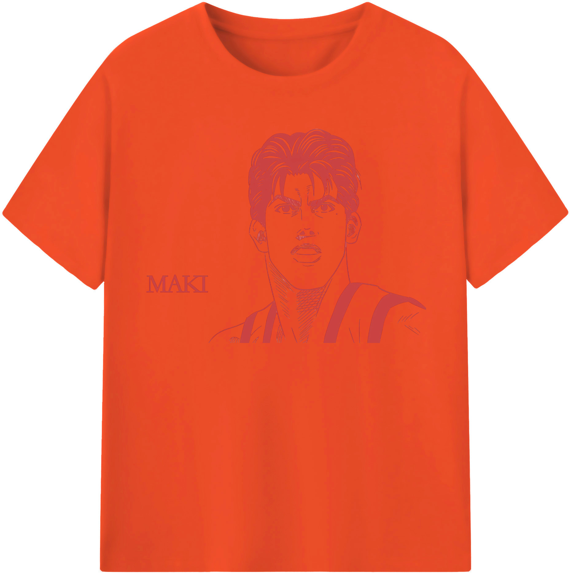 SLAM DUNK／スラムダンク 綿100％半袖Tシャツ（フロントプリント）