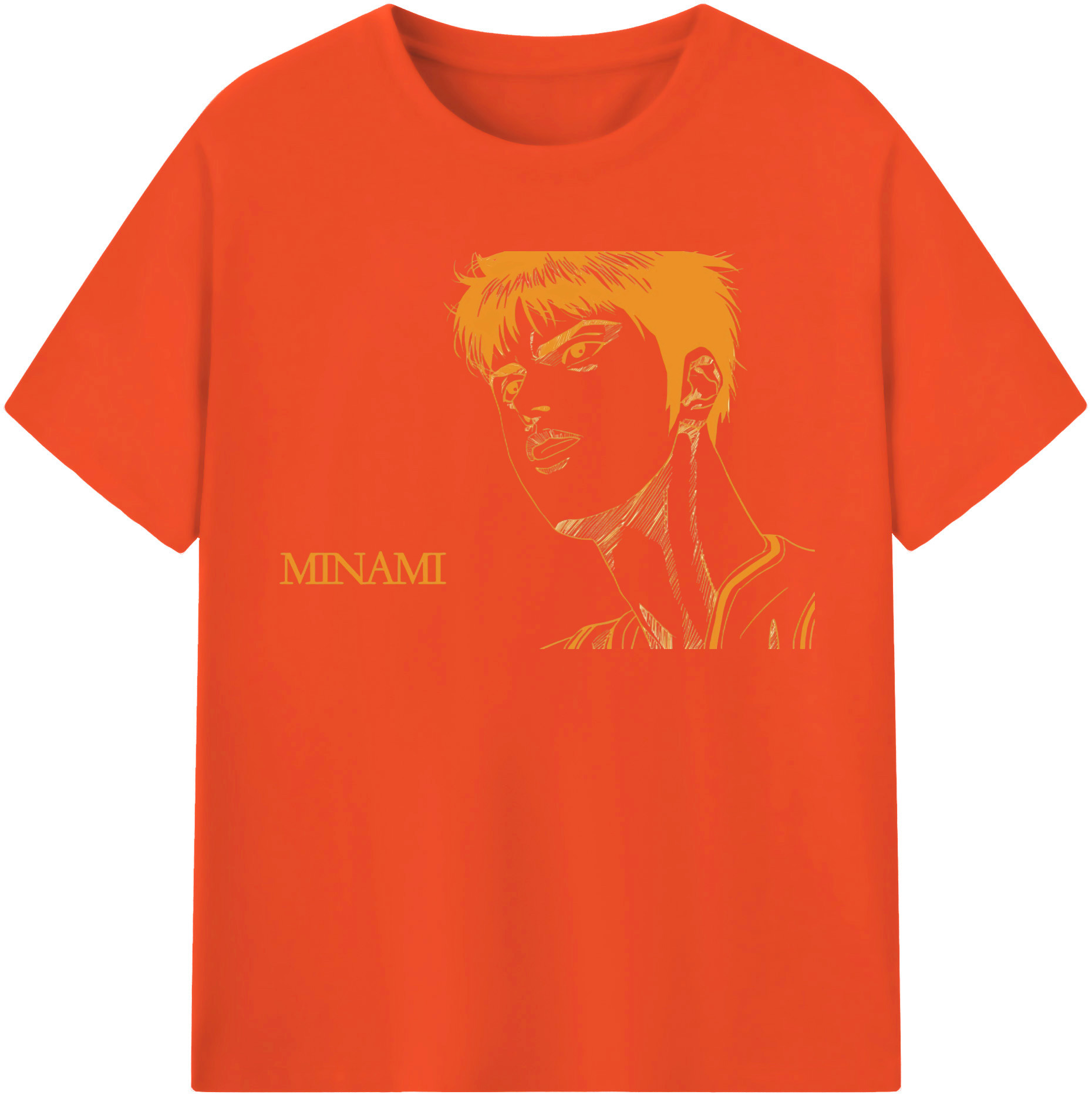 SLAM DUNK／スラムダンク 綿100％半袖Tシャツ（フロントプリント）