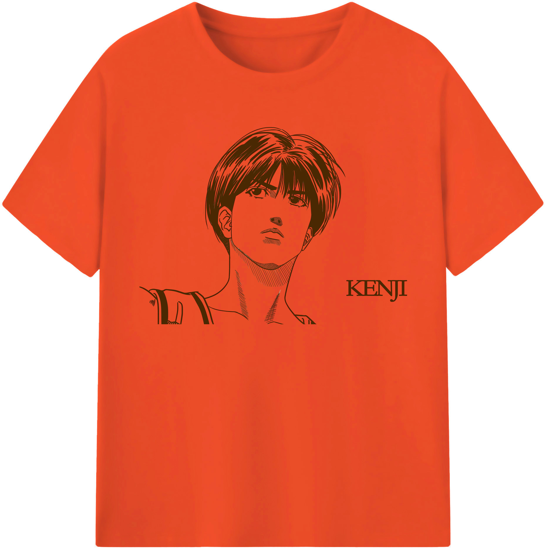 SLAM DUNK／スラムダンク 綿100％半袖Tシャツ（フロントプリント）
