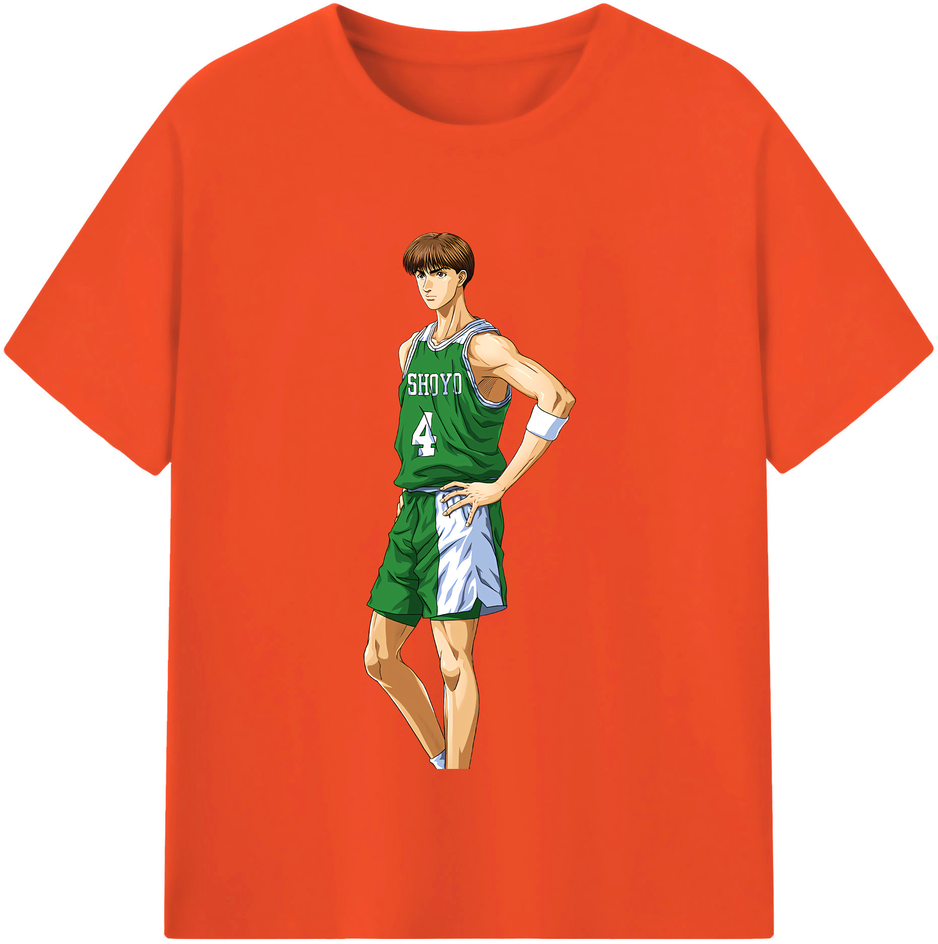 SLAM DUNK／スラムダンク 綿100％半袖Tシャツ（フロントプリント）