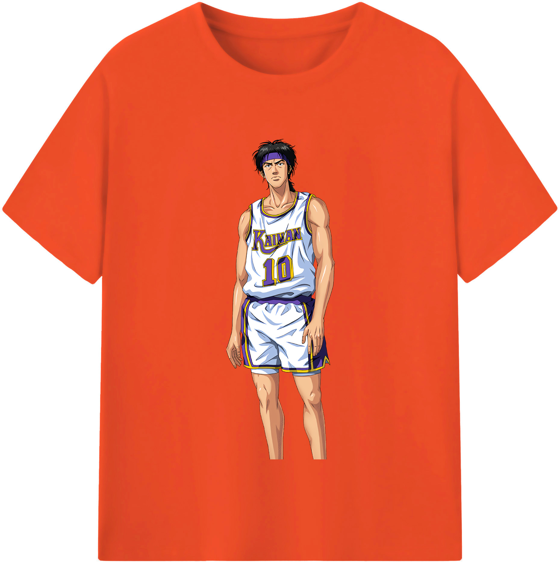 SLAM DUNK／スラムダンク 綿100％半袖Tシャツ（フロントプリント）