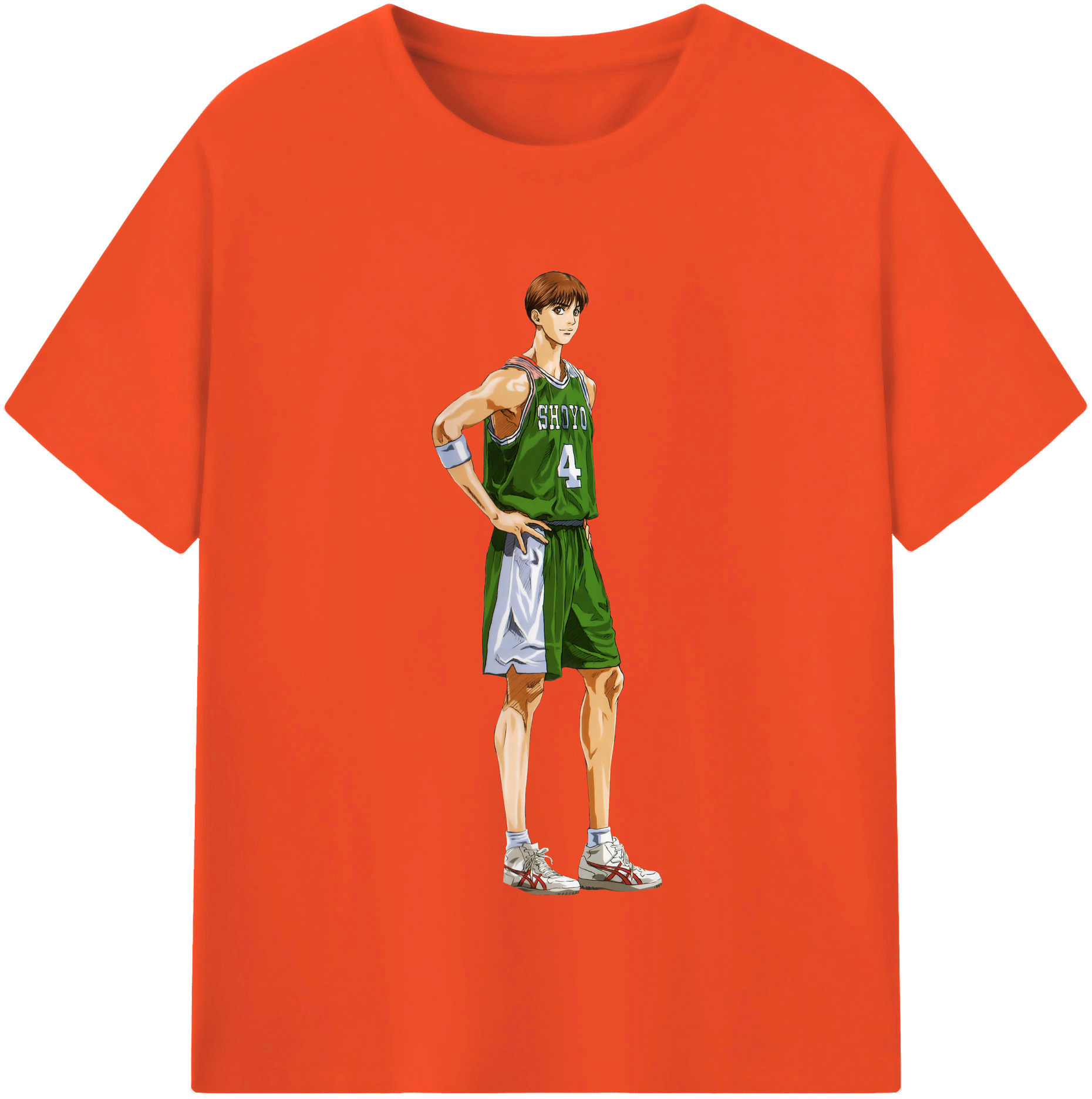 SLAM DUNK／スラムダンク 綿100％半袖Tシャツ（フロントプリント）