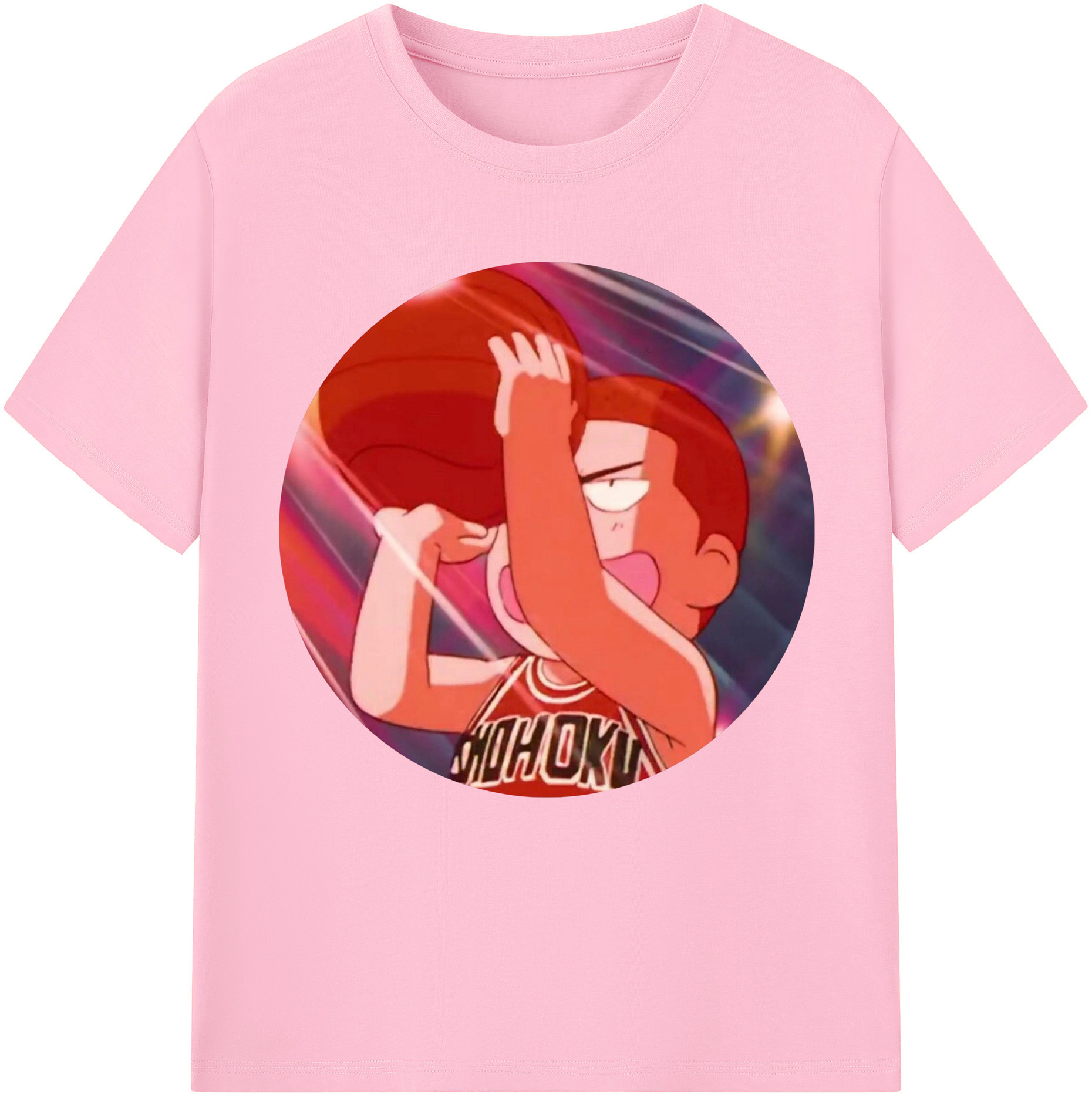 SLAM DUNK／スラムダンク 綿100％半袖Tシャツ（フロントプリント）