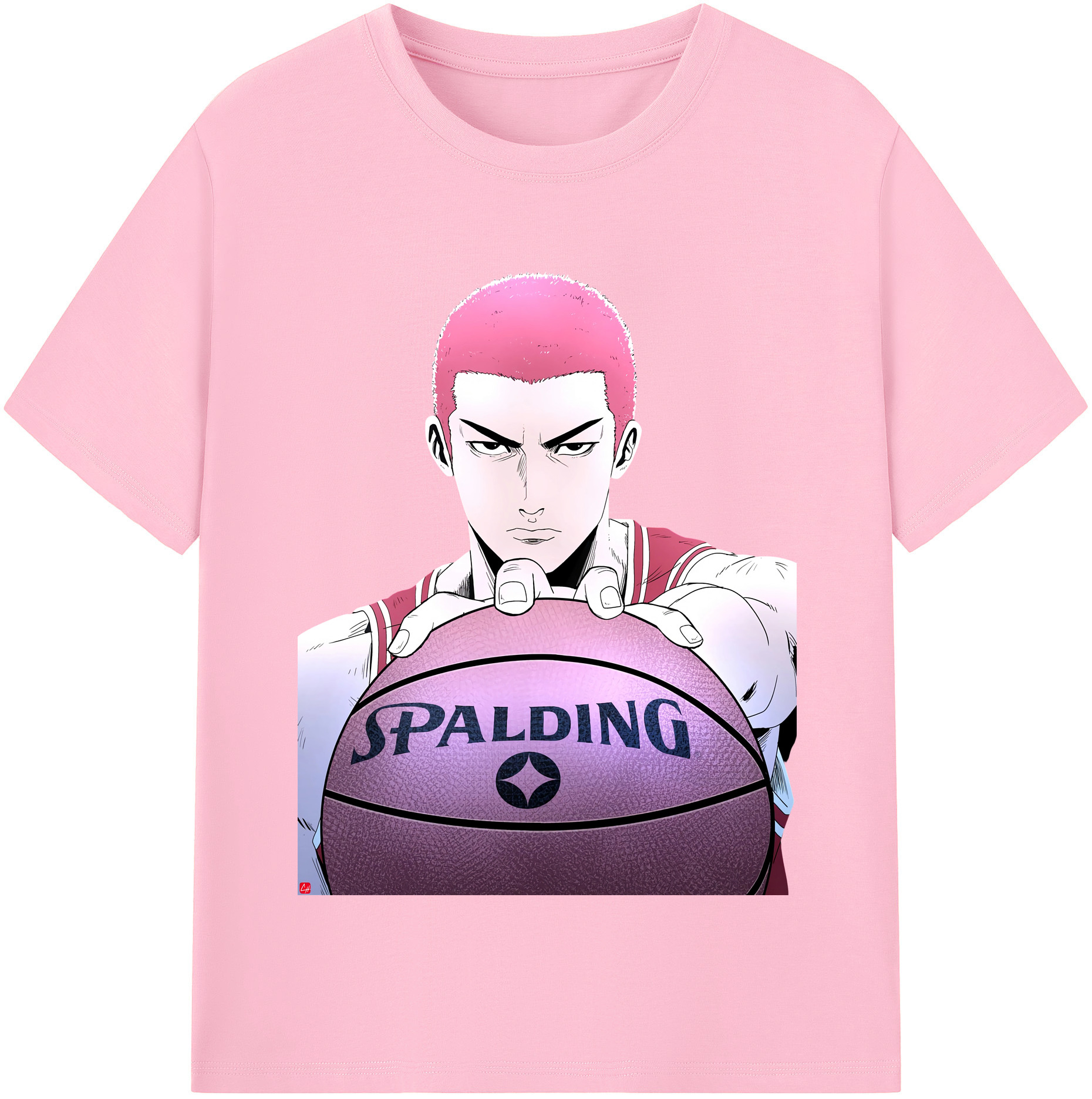 SLAM DUNK／スラムダンク 綿100％半袖Tシャツ（フロントプリント）