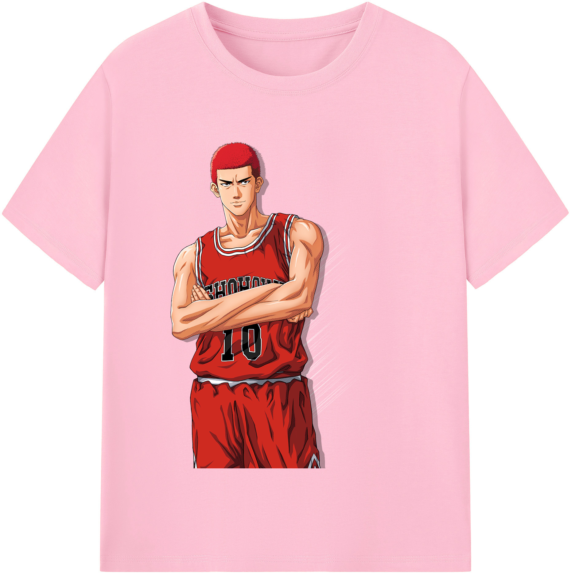 SLAM DUNK／スラムダンク 綿100％半袖Tシャツ（フロントプリント）