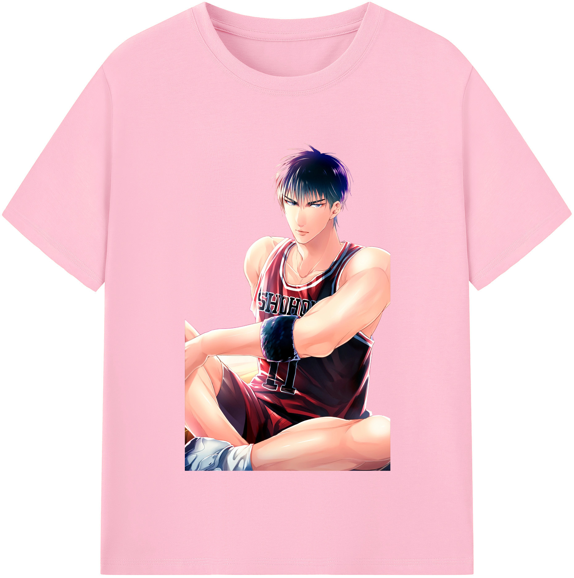 SLAM DUNK／スラムダンク 綿100％半袖Tシャツ（フロントプリント）