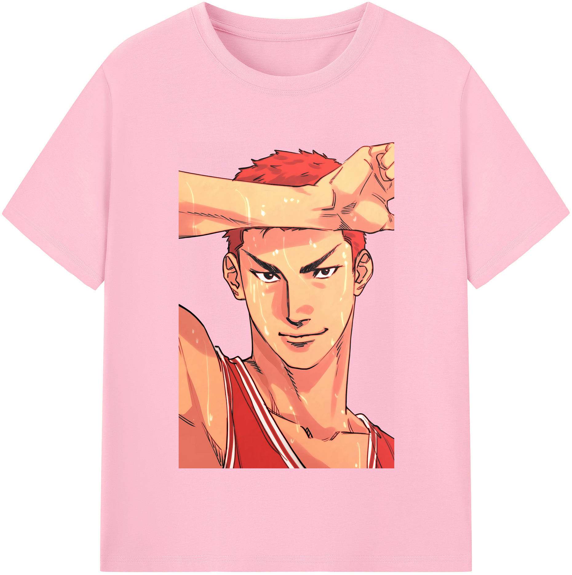 SLAM DUNK／スラムダンク 綿100％半袖Tシャツ（フロントプリント）