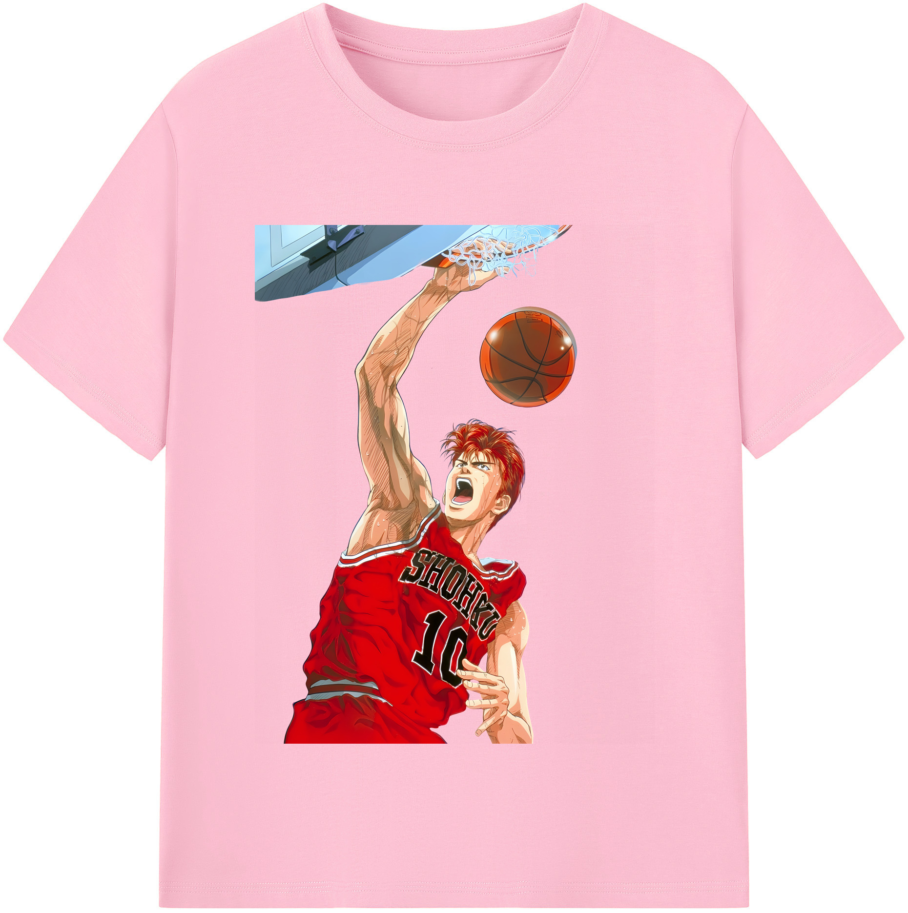 （画像用） SLAM DUNK／スラムダンク 綿100％半袖Tシャツ（フロントプリント）
