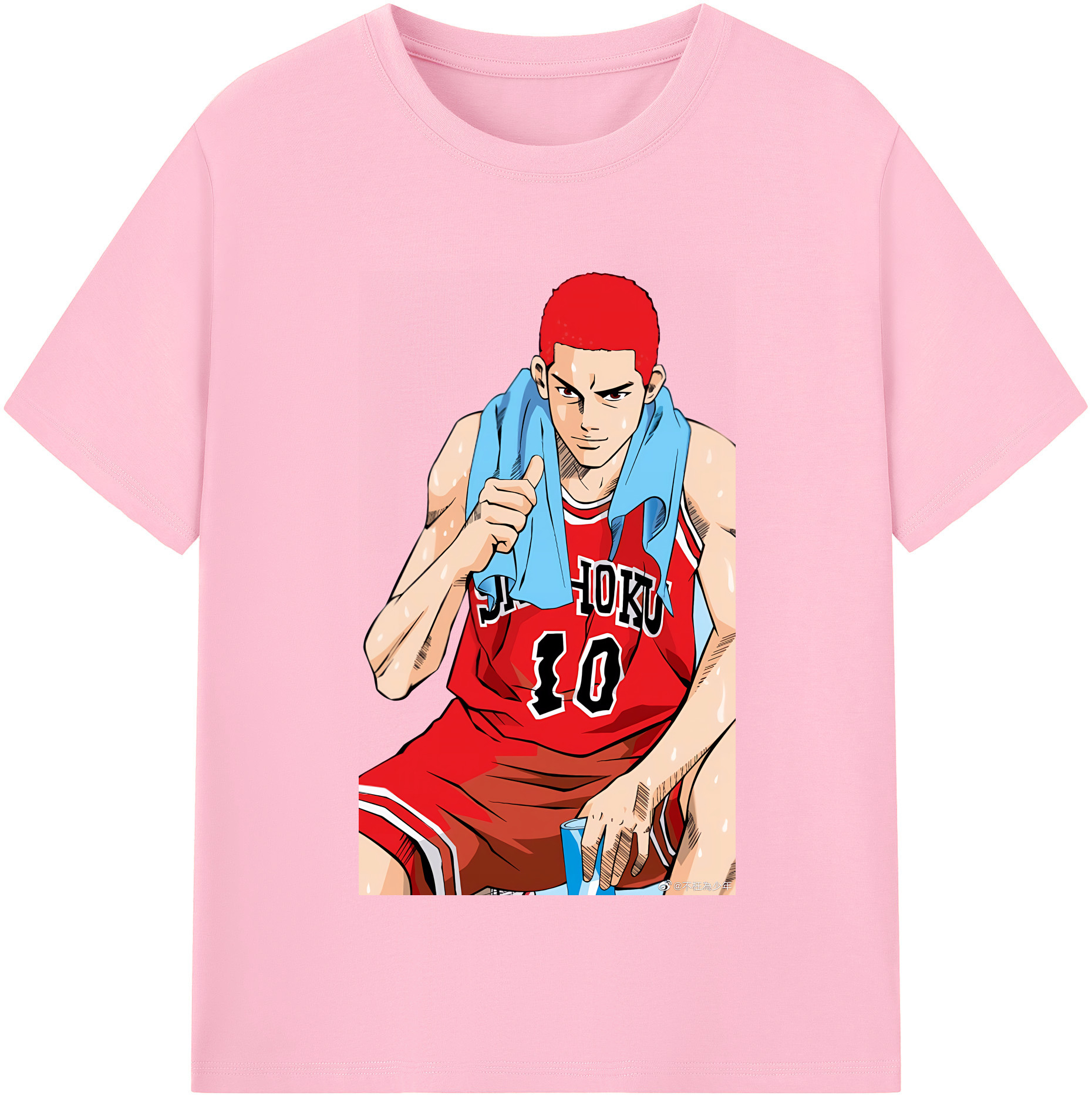 SLAM DUNK／スラムダンク 綿100％半袖Tシャツ（フロントプリント）