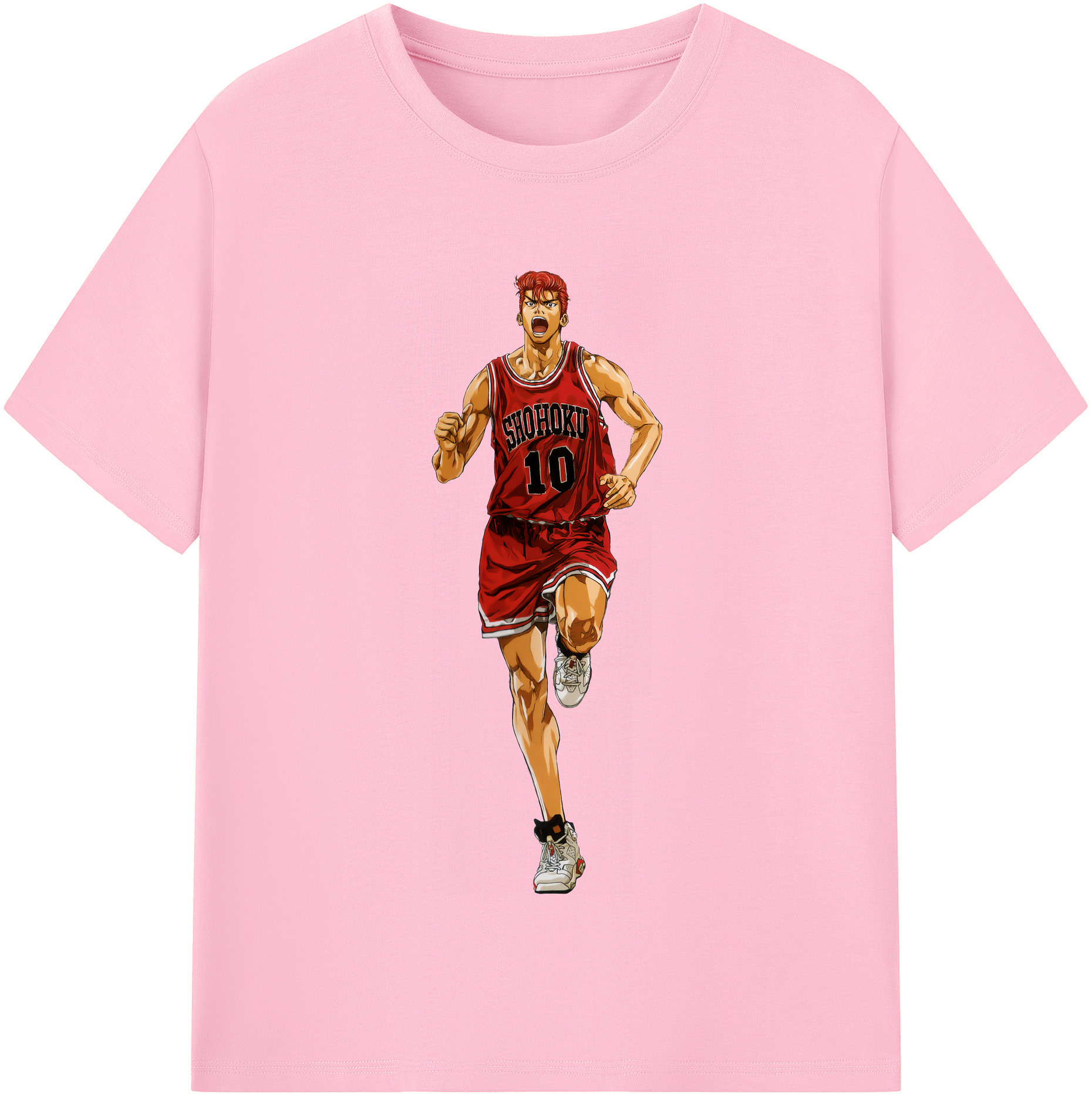 SLAM DUNK／スラムダンク 綿100％半袖Tシャツ（フロントプリント）