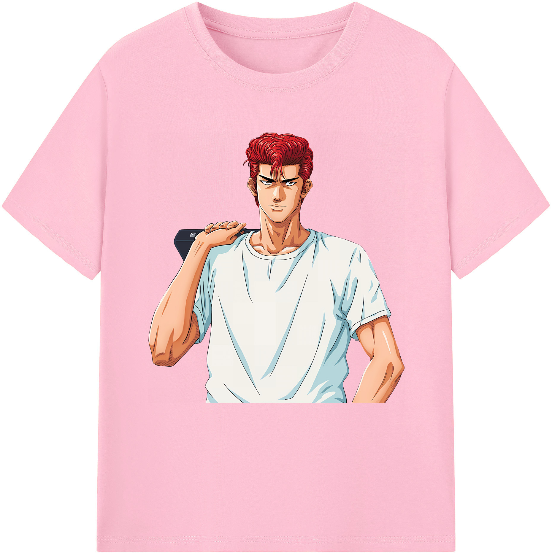 SLAM DUNK／スラムダンク 綿100％半袖Tシャツ（フロントプリント）