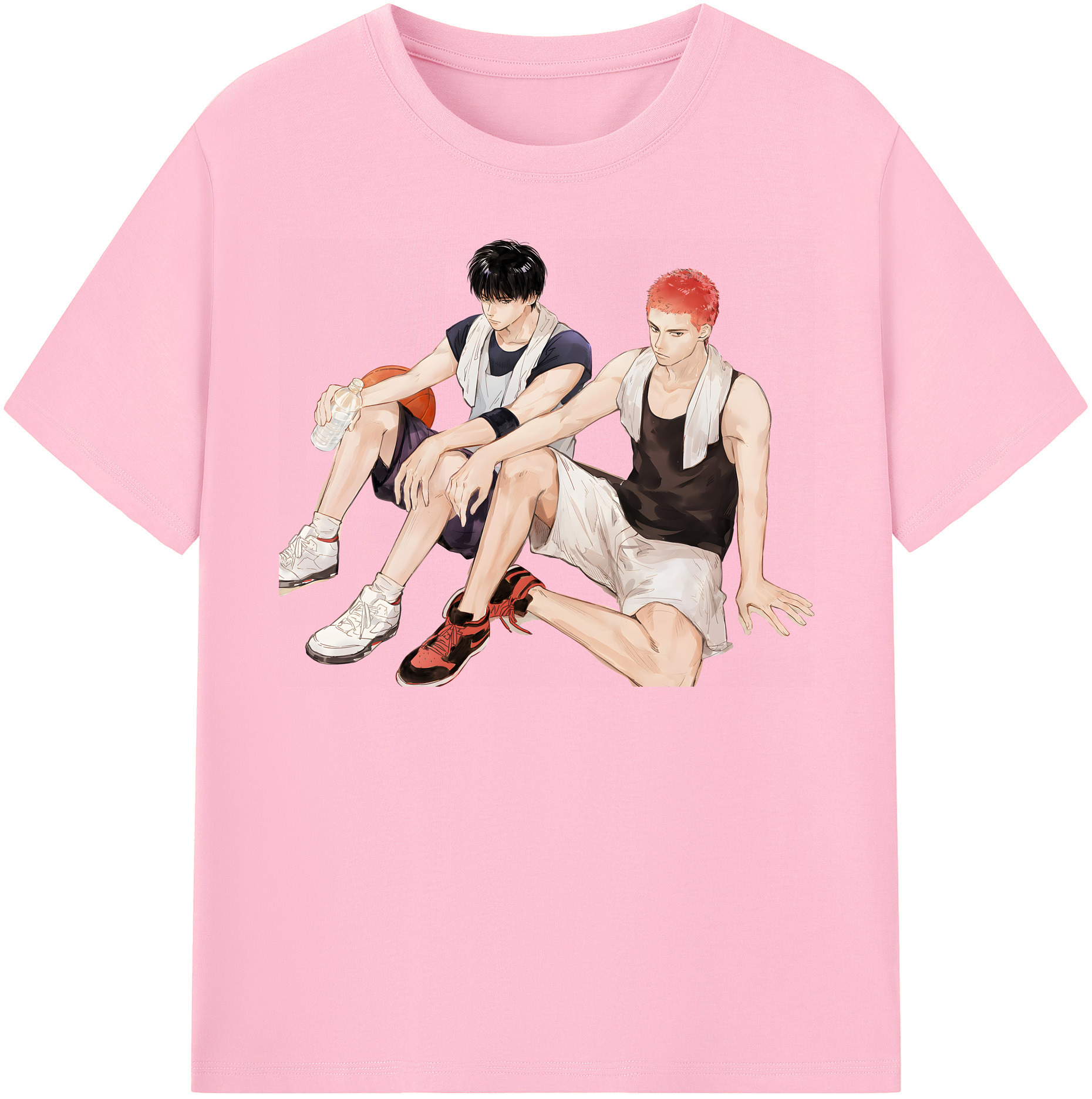 SLAM DUNK／スラムダンク 綿100％半袖Tシャツ（フロントプリント）