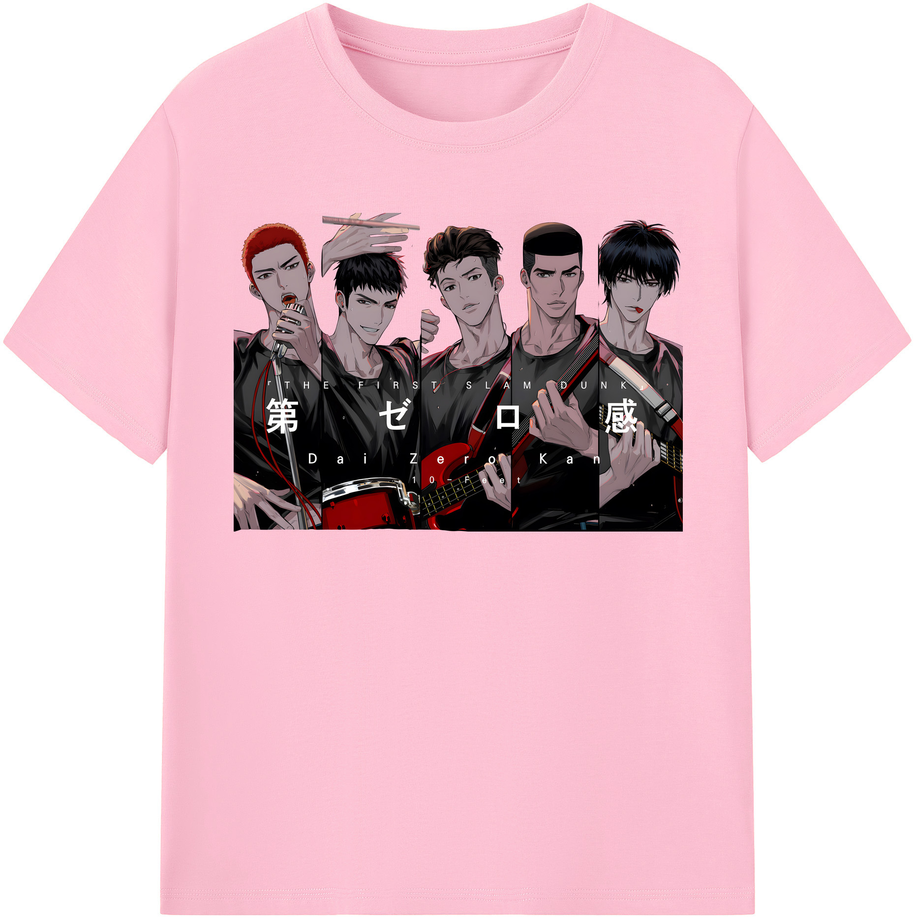 SLAM DUNK／スラムダンク 綿100％半袖Tシャツ（フロントプリント）