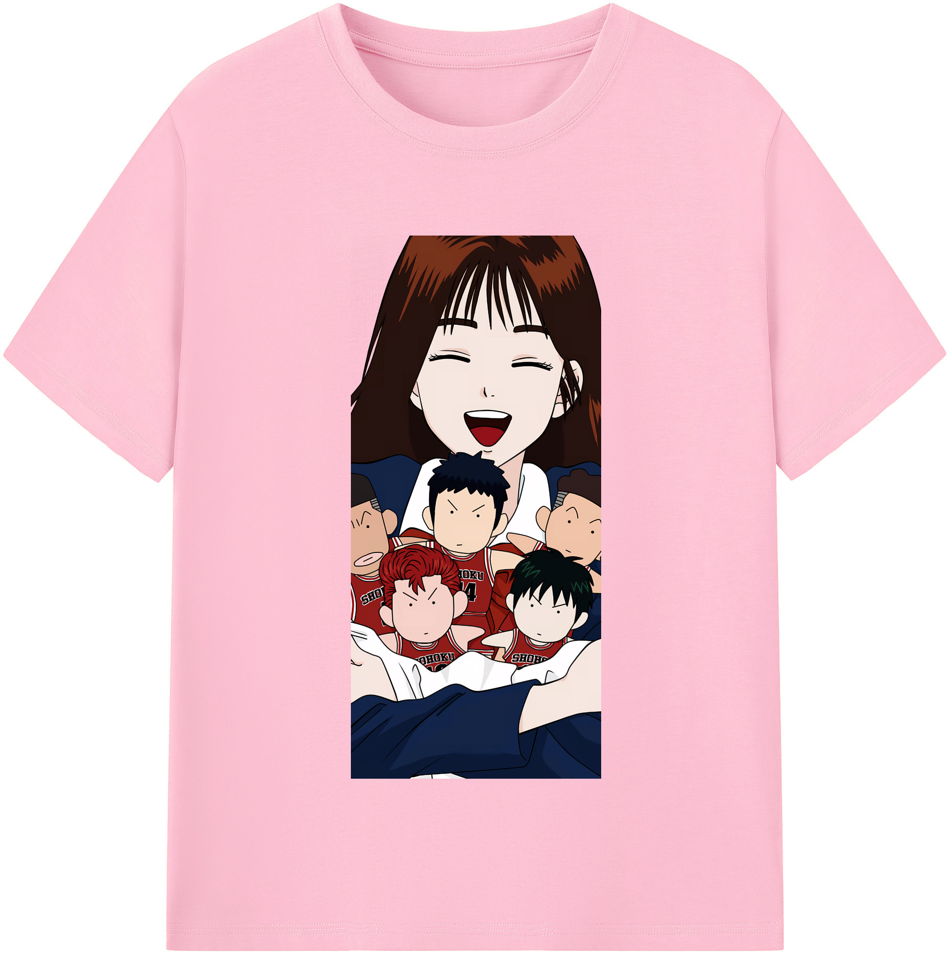 SLAM DUNK／スラムダンク 綿100％半袖Tシャツ（フロントプリント）