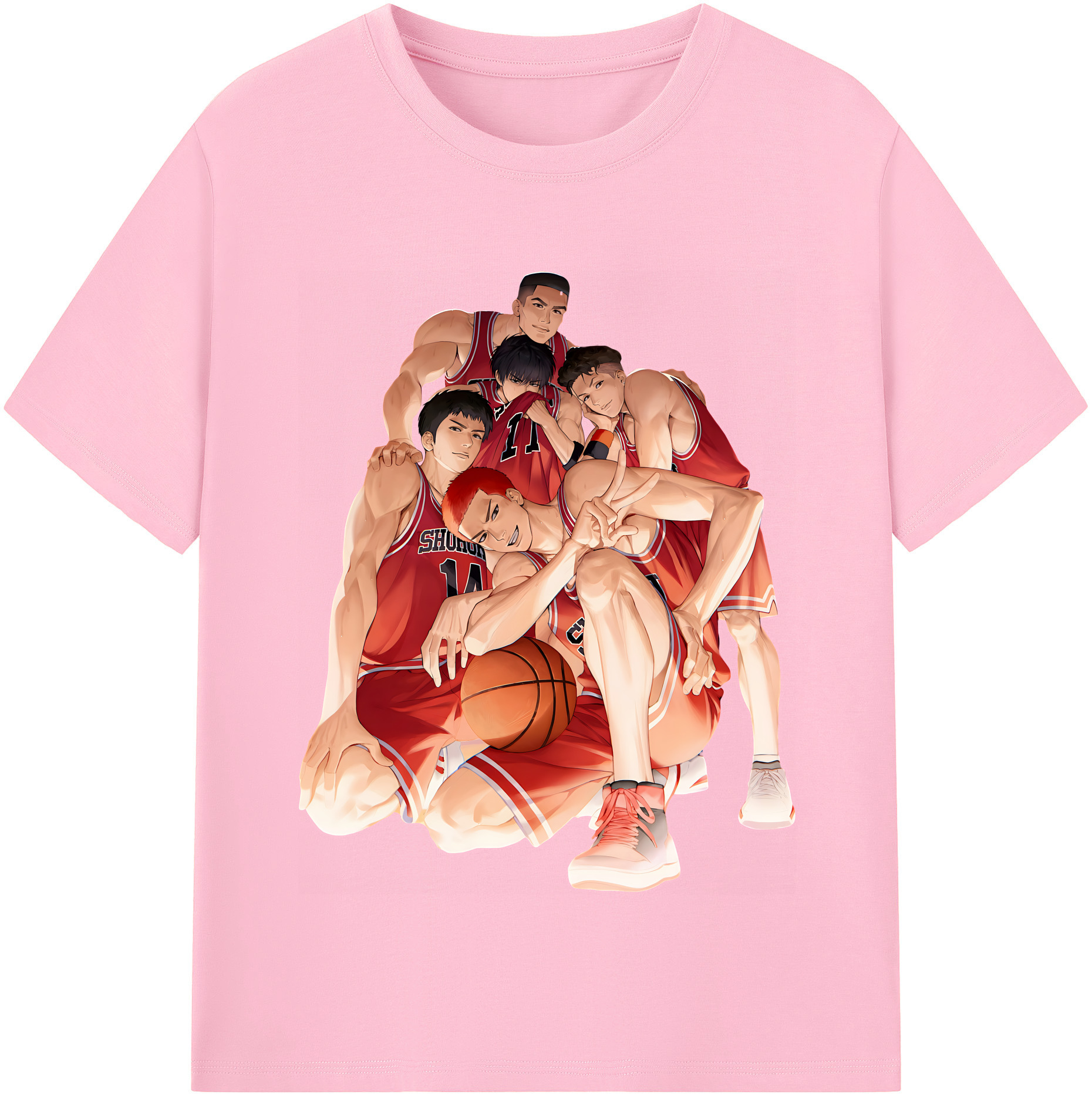 （画像用） SLAM DUNK／スラムダンク 綿100％半袖Tシャツ（フロントプリント）