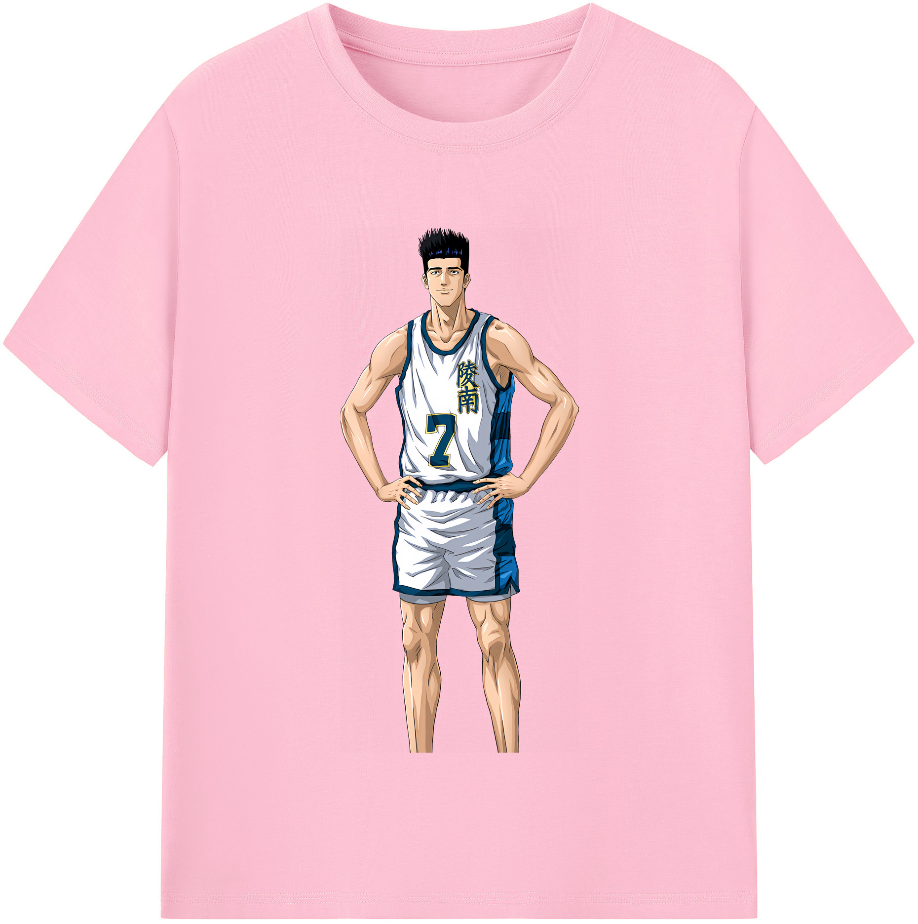 SLAM DUNK／スラムダンク 綿100％半袖Tシャツ（フロントプリント）