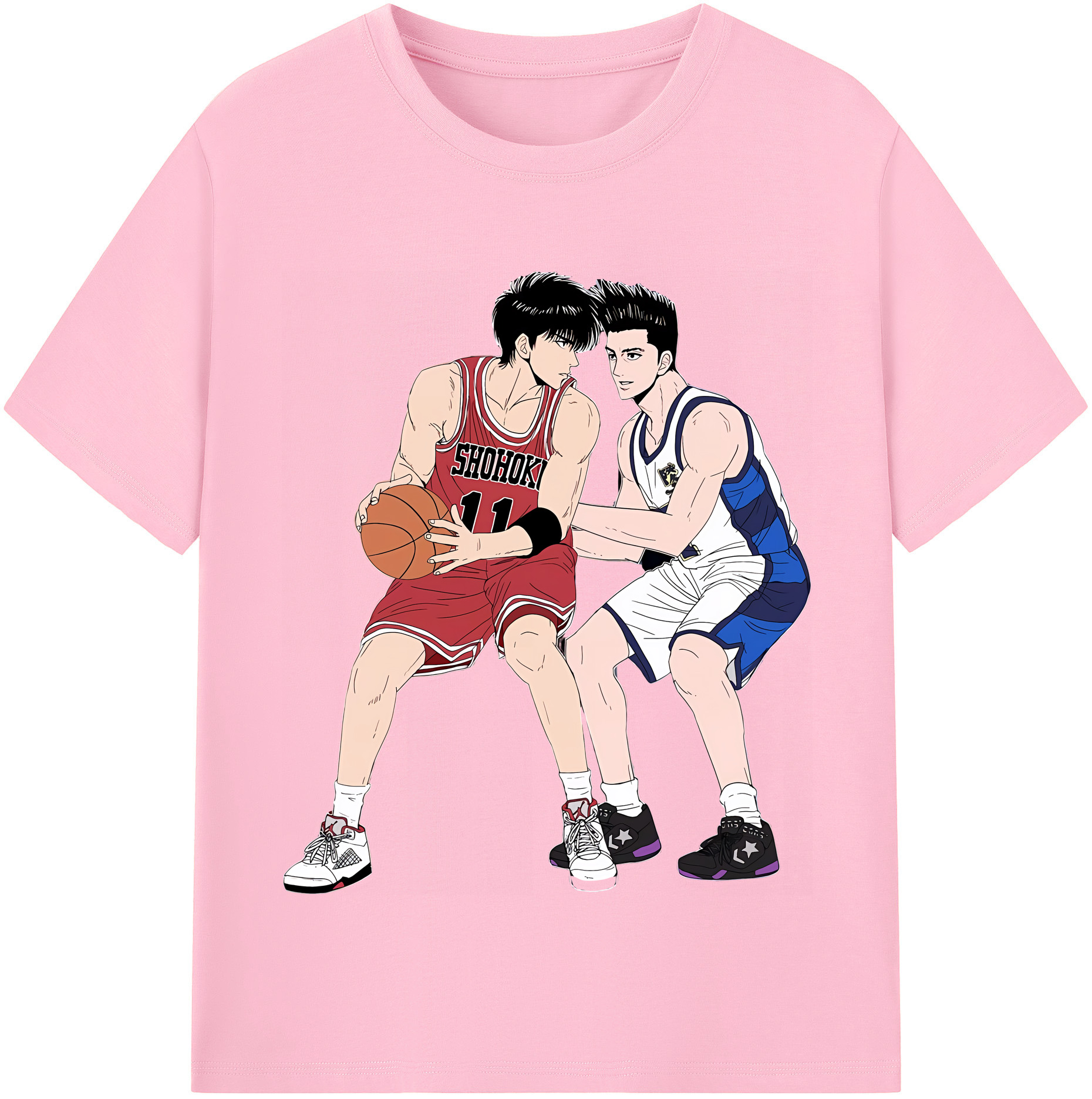 （画像用） SLAM DUNK／スラムダンク 綿100％半袖Tシャツ（フロントプリント）