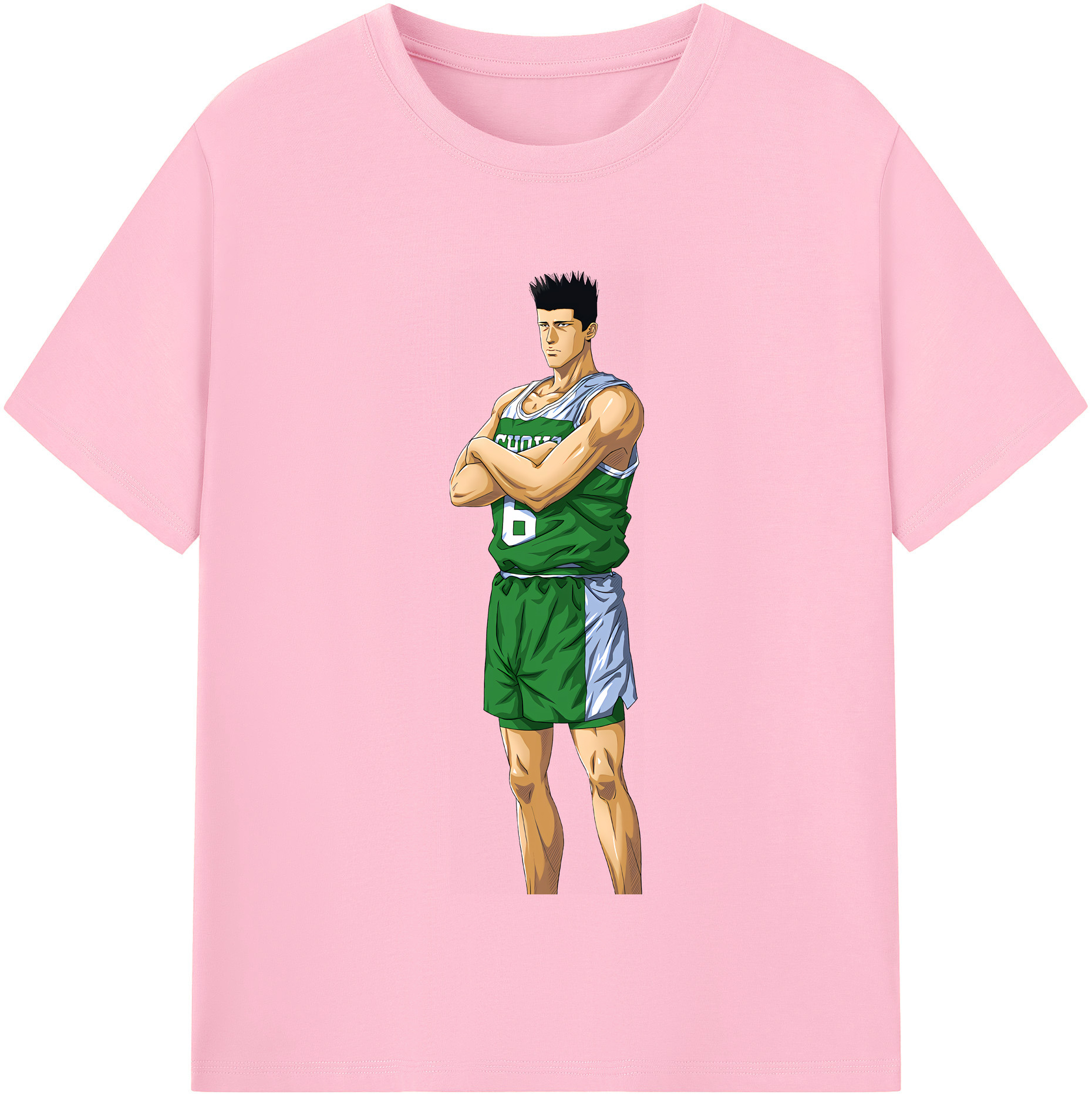 SLAM DUNK／スラムダンク 綿100％半袖Tシャツ（フロントプリント）