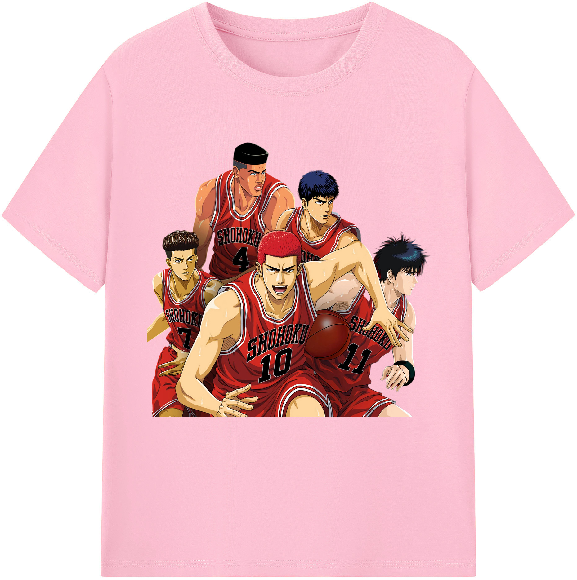 （画像用） SLAM DUNK／スラムダンク 綿100％半袖Tシャツ（フロントプリント）