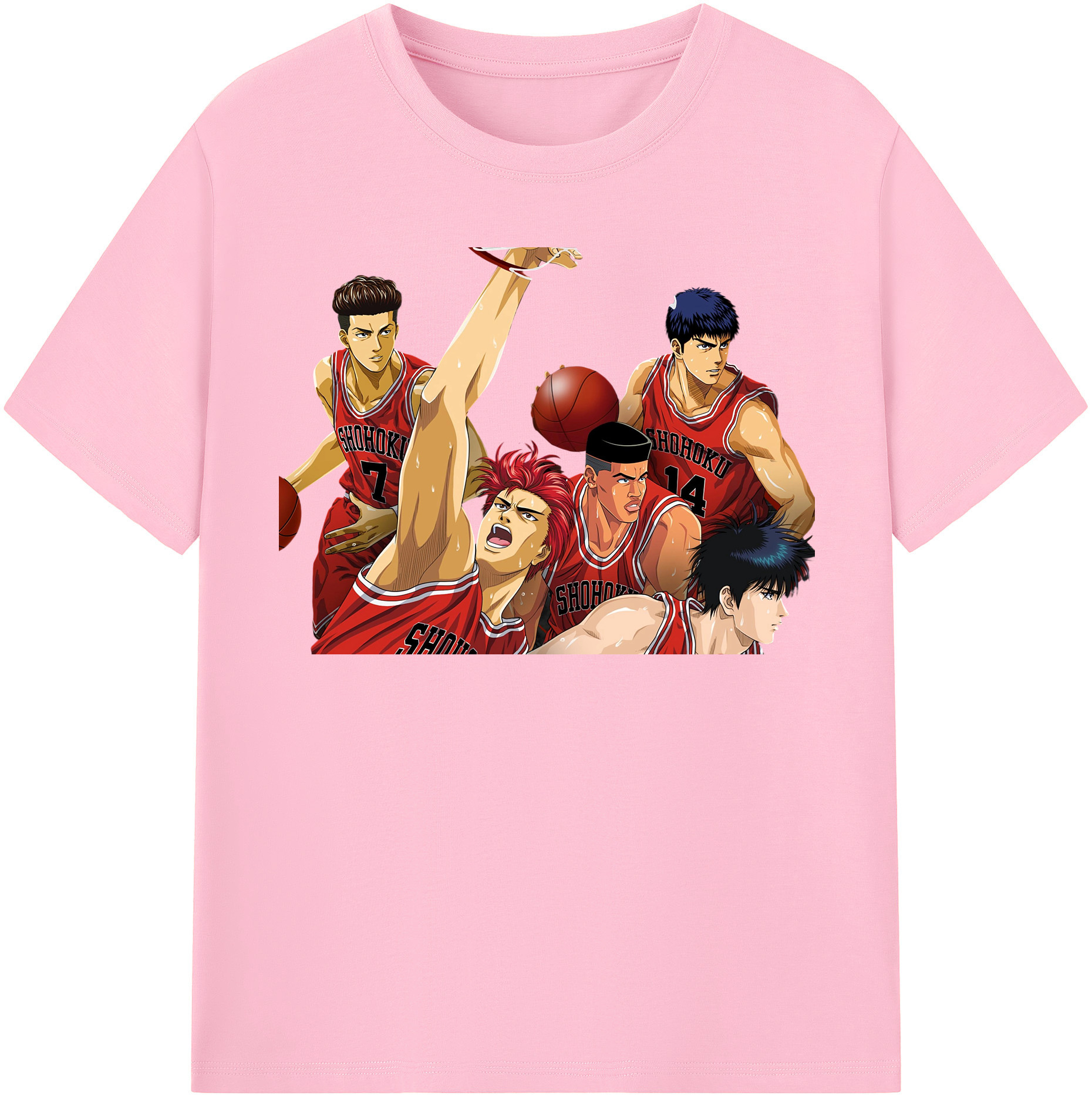 （画像用） SLAM DUNK／スラムダンク 綿100％半袖Tシャツ（フロントプリント）