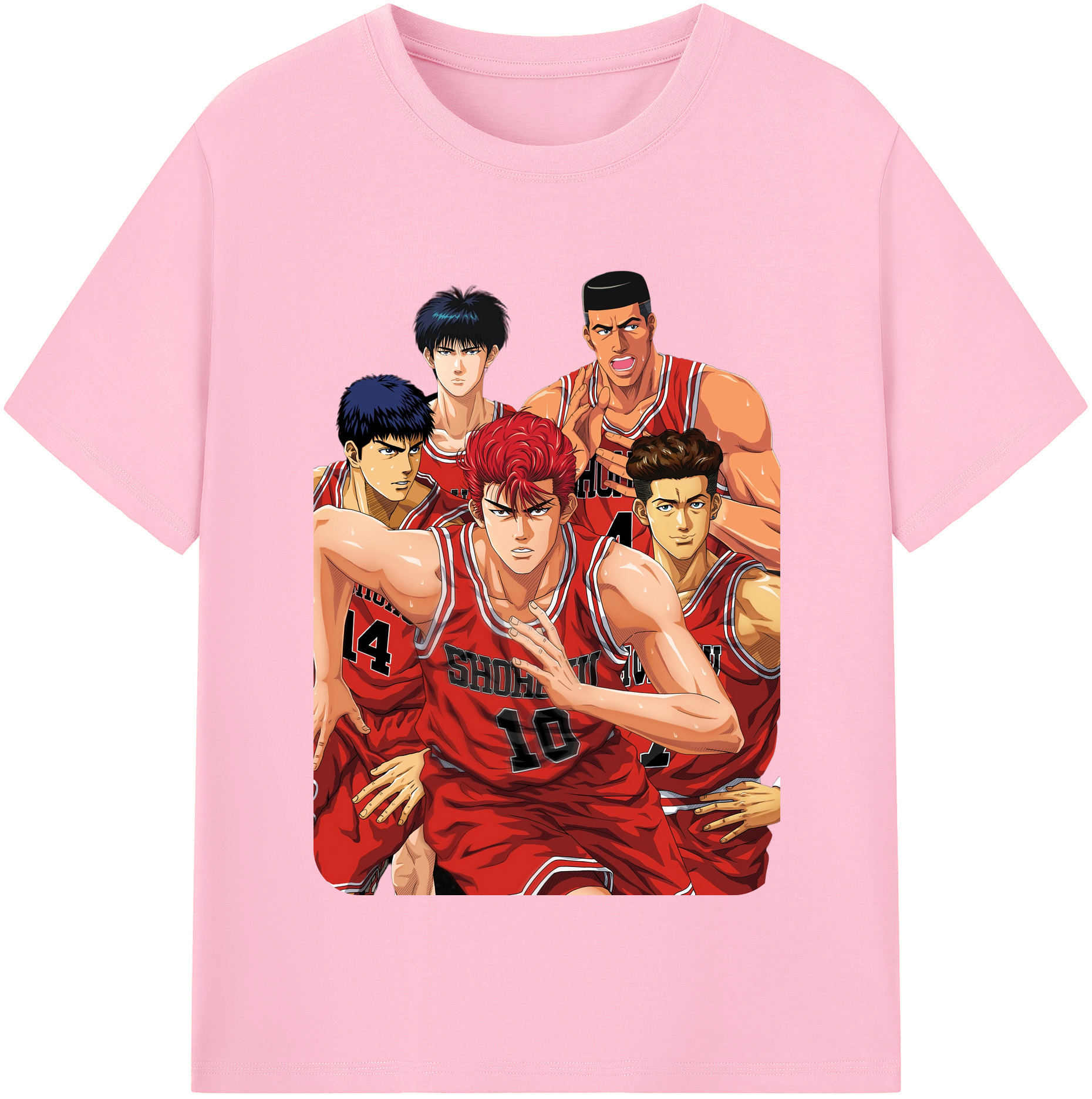 SLAM DUNK／スラムダンク 綿100％半袖Tシャツ（フロントプリント）