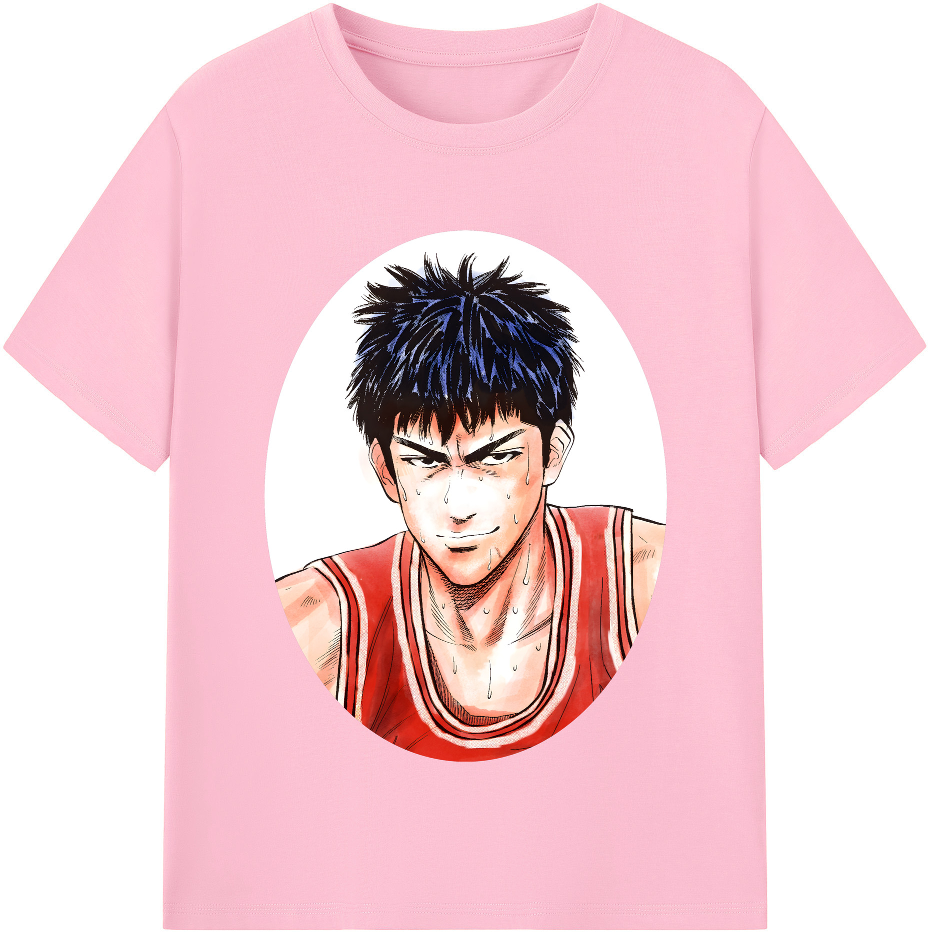 SLAM DUNK／スラムダンク 綿100％半袖Tシャツ（フロントプリント）