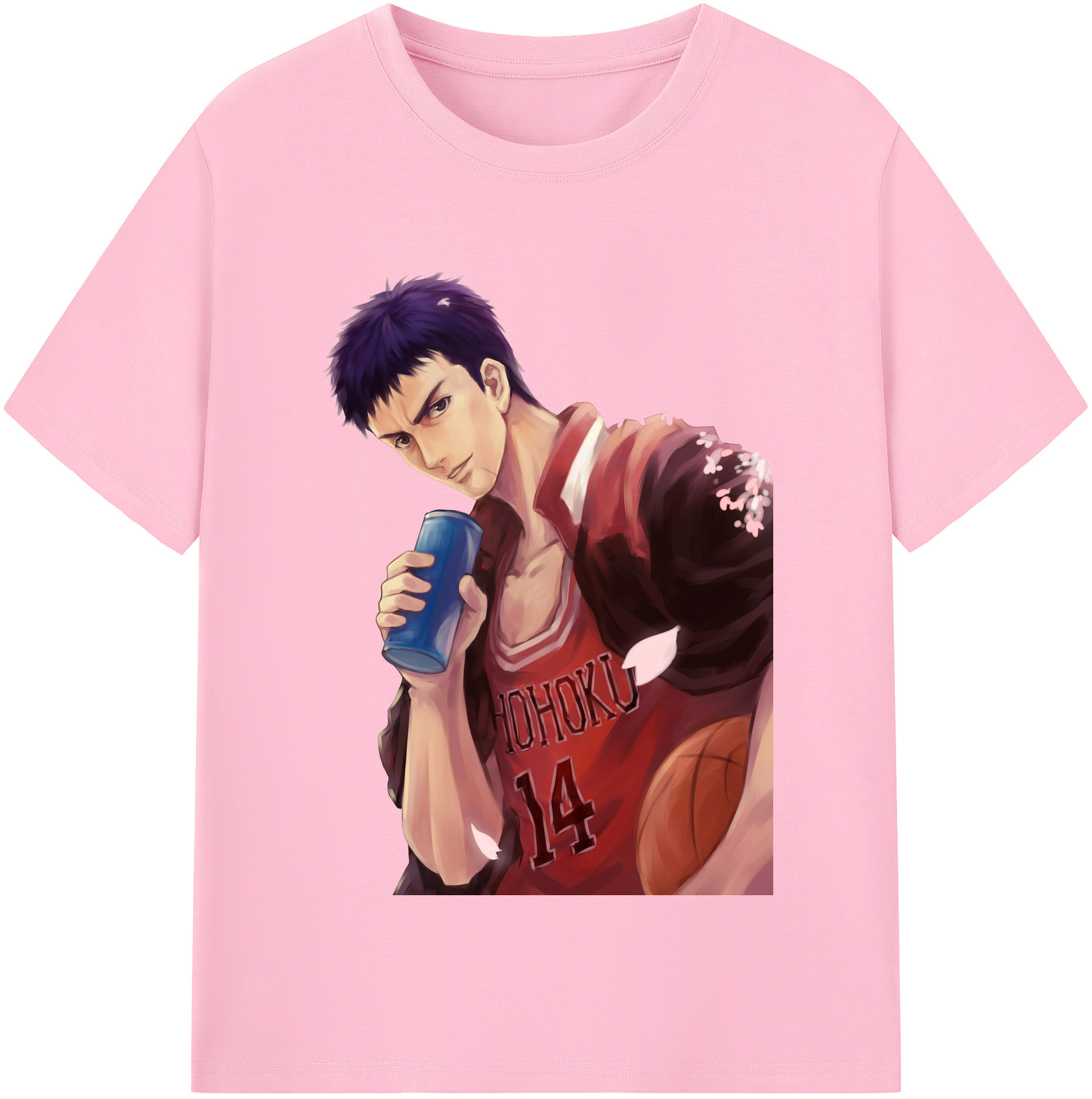 SLAM DUNK／スラムダンク 綿100％半袖Tシャツ（フロントプリント）