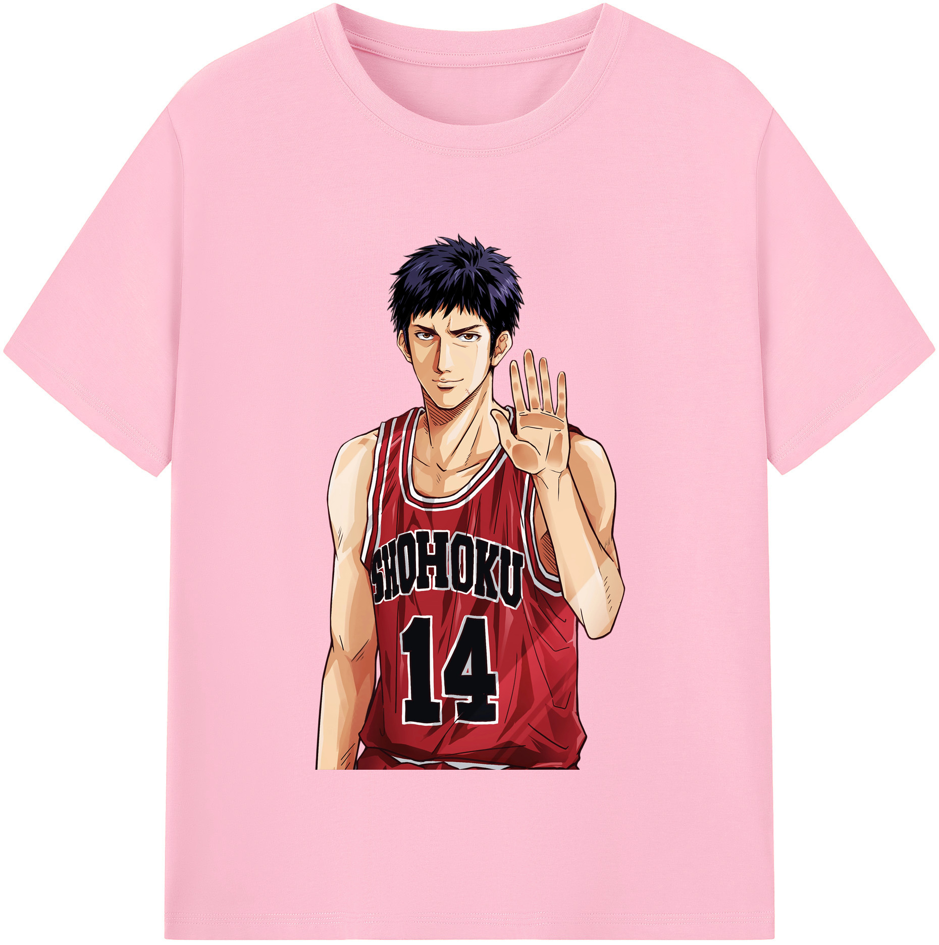 SLAM DUNK／スラムダンク 綿100％半袖Tシャツ（フロントプリント）