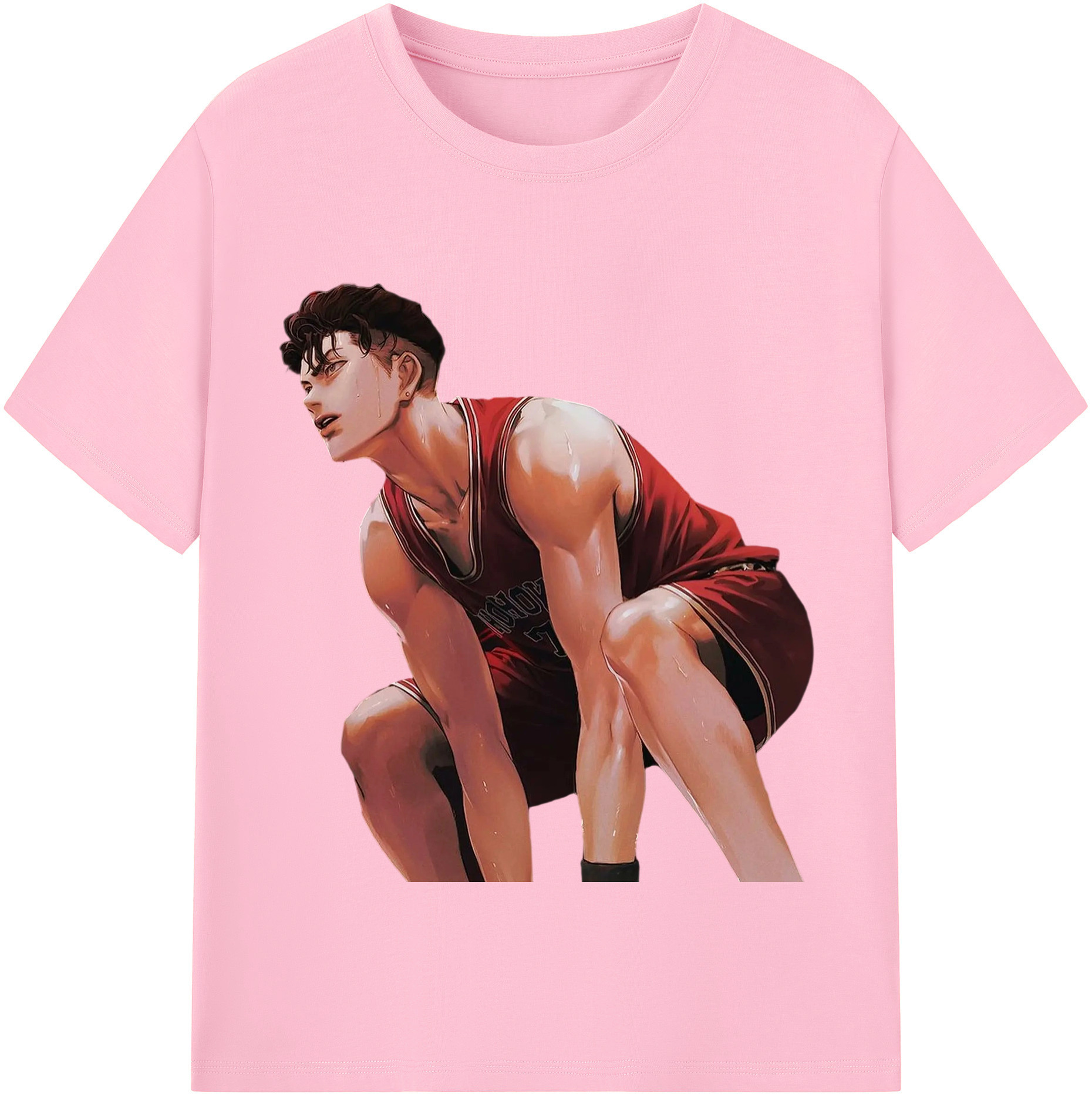 SLAM DUNK／スラムダンク 綿100％半袖Tシャツ（フロントプリント）