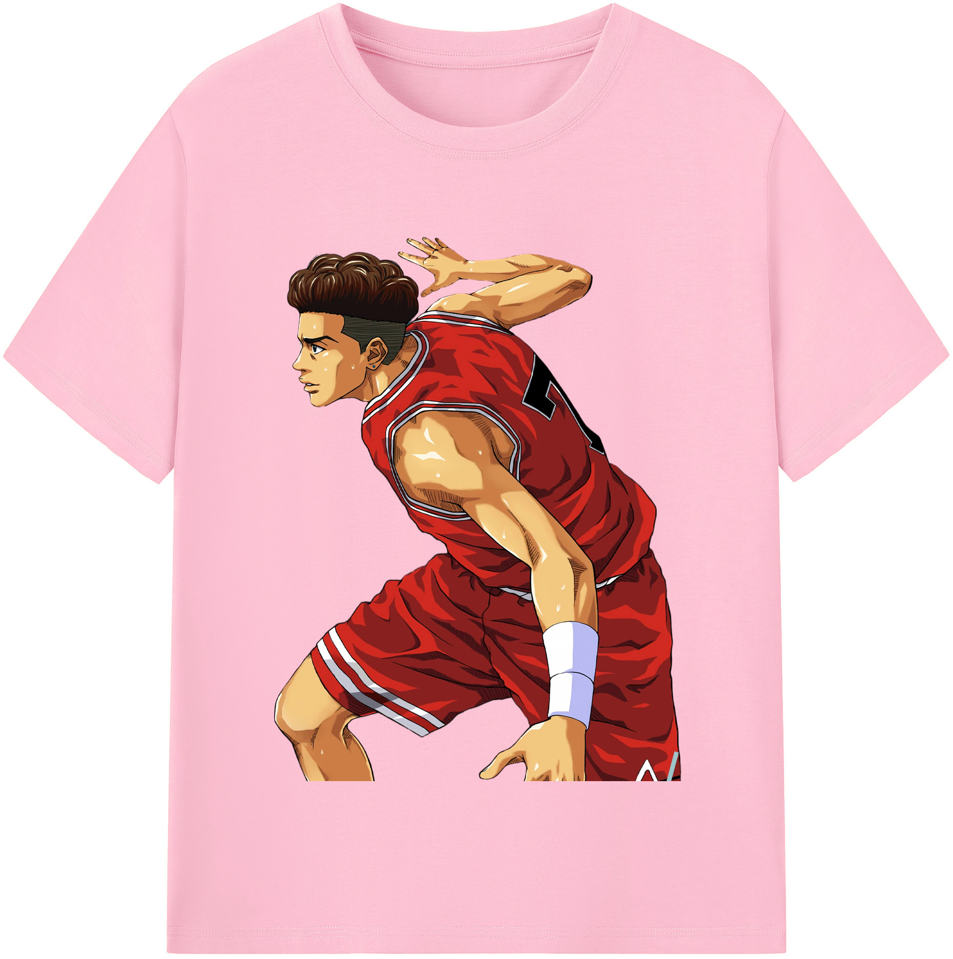 SLAM DUNK／スラムダンク 綿100％半袖Tシャツ（フロントプリント）