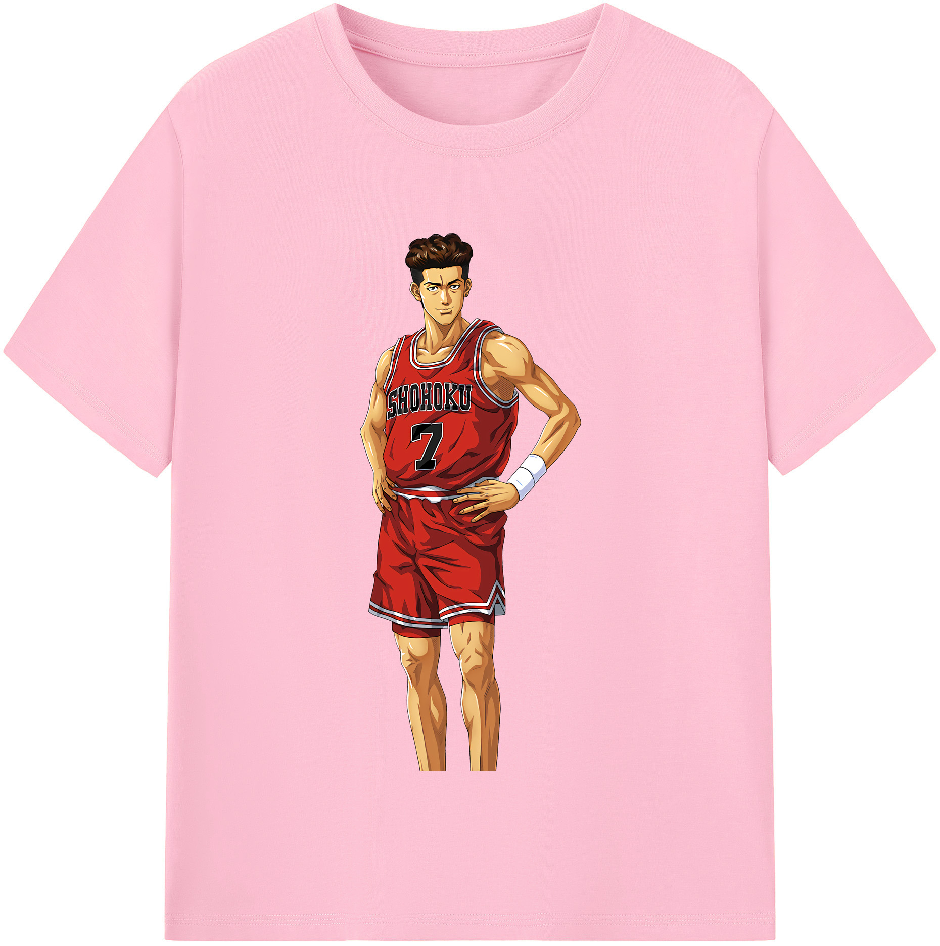SLAM DUNK／スラムダンク 綿100％半袖Tシャツ（フロントプリント）