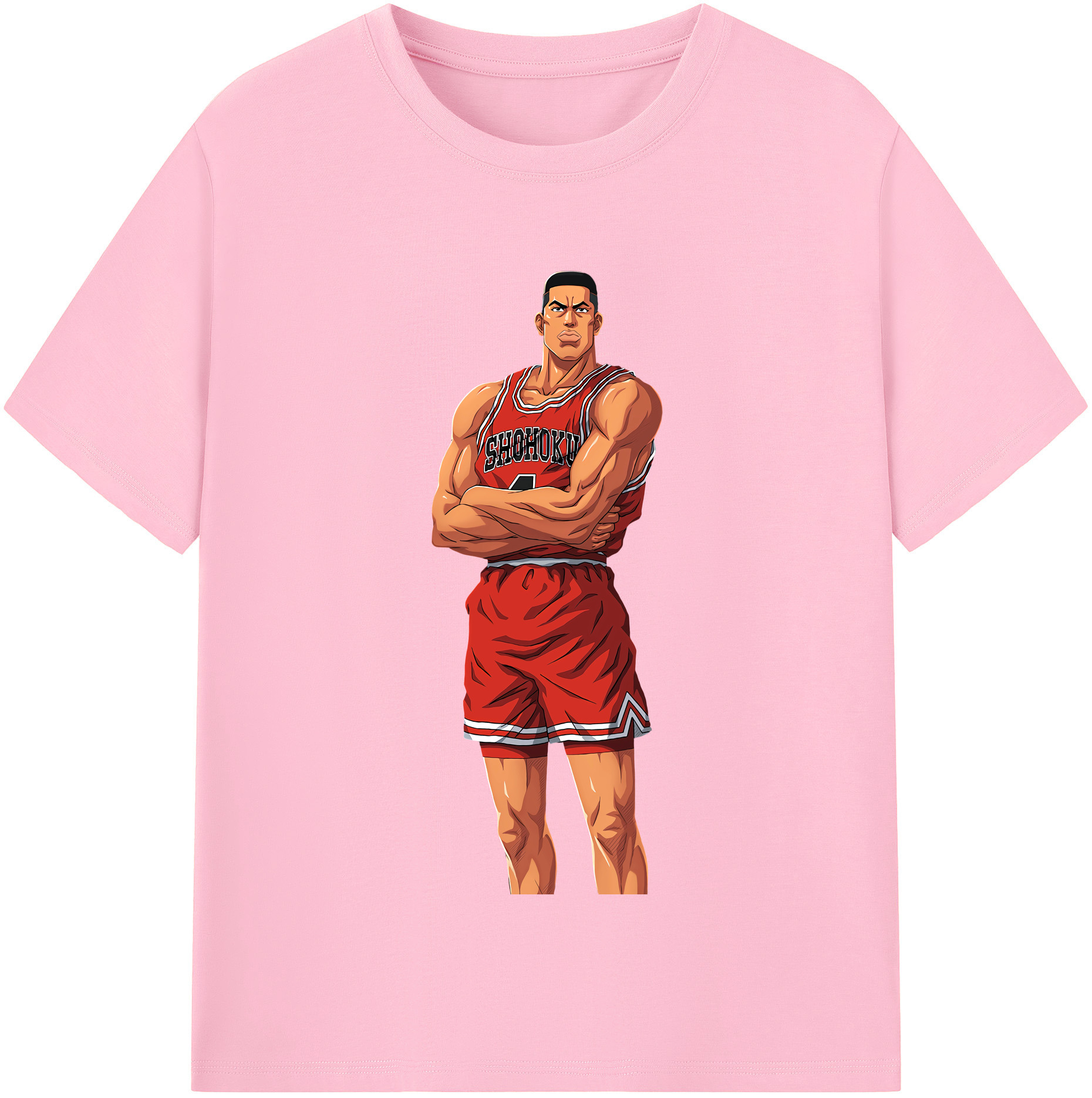 SLAM DUNK／スラムダンク 綿100％半袖Tシャツ（フロントプリント）
