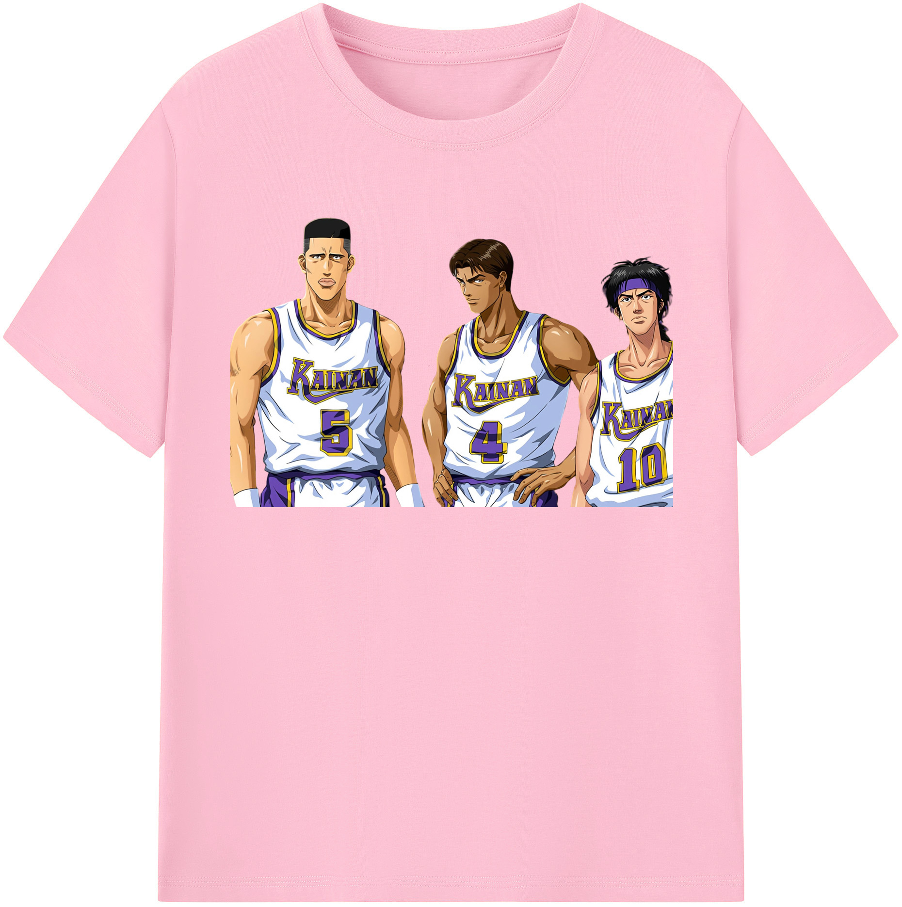 SLAM DUNK／スラムダンク 綿100％半袖Tシャツ（フロントプリント）