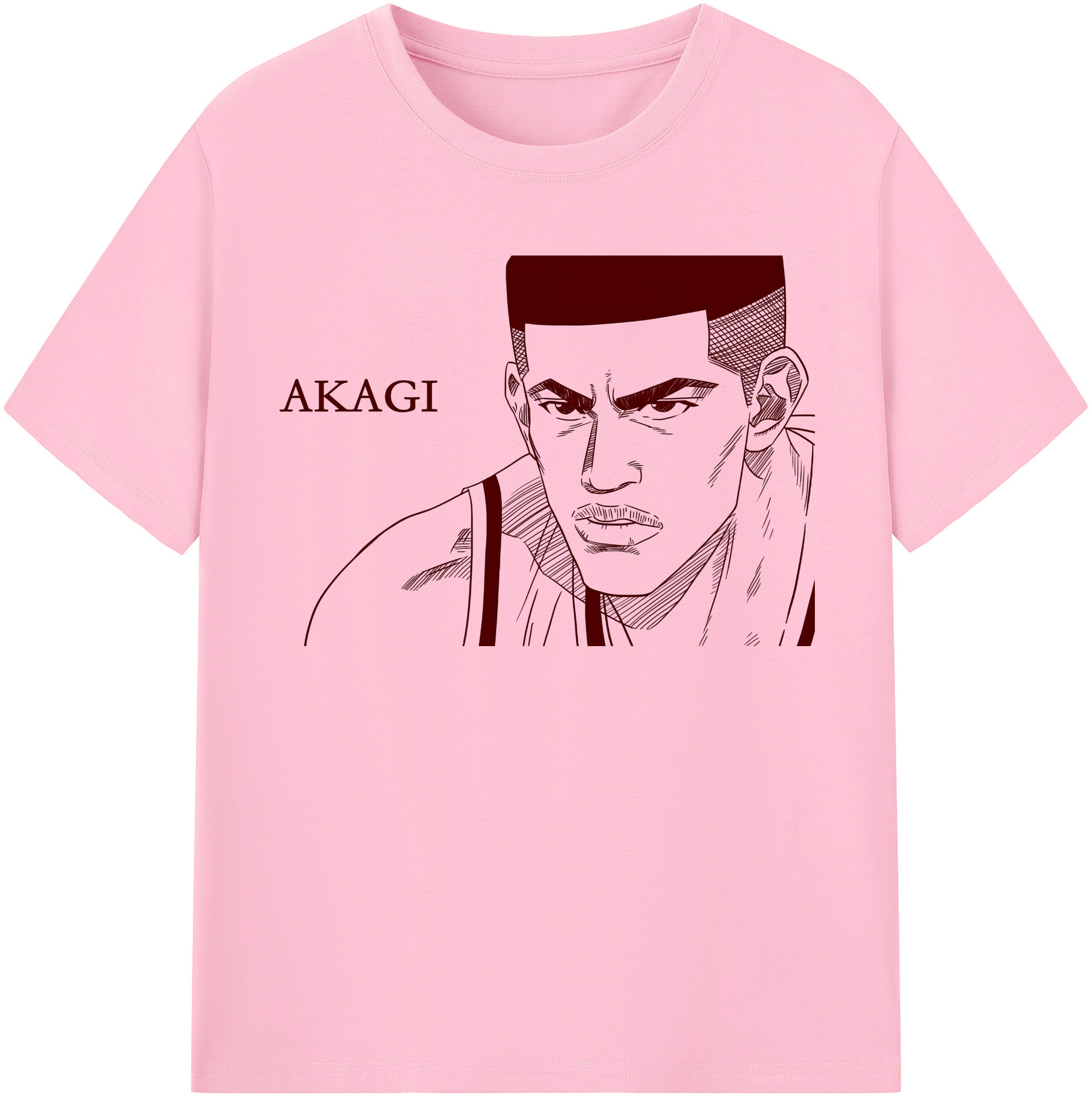 SLAM DUNK／スラムダンク 綿100％半袖Tシャツ（フロントプリント）