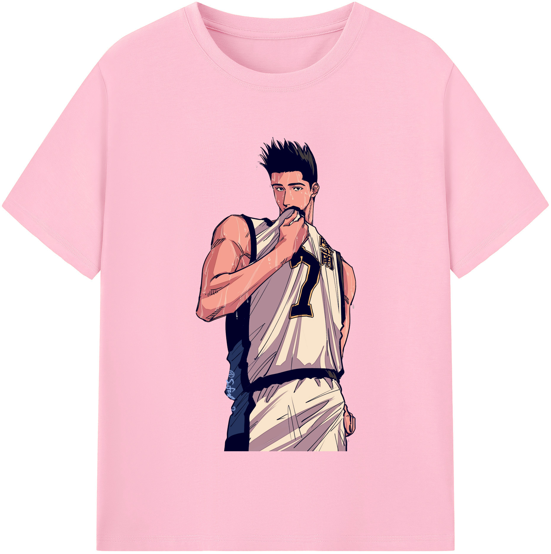 SLAM DUNK／スラムダンク 綿100％半袖Tシャツ（フロントプリント）