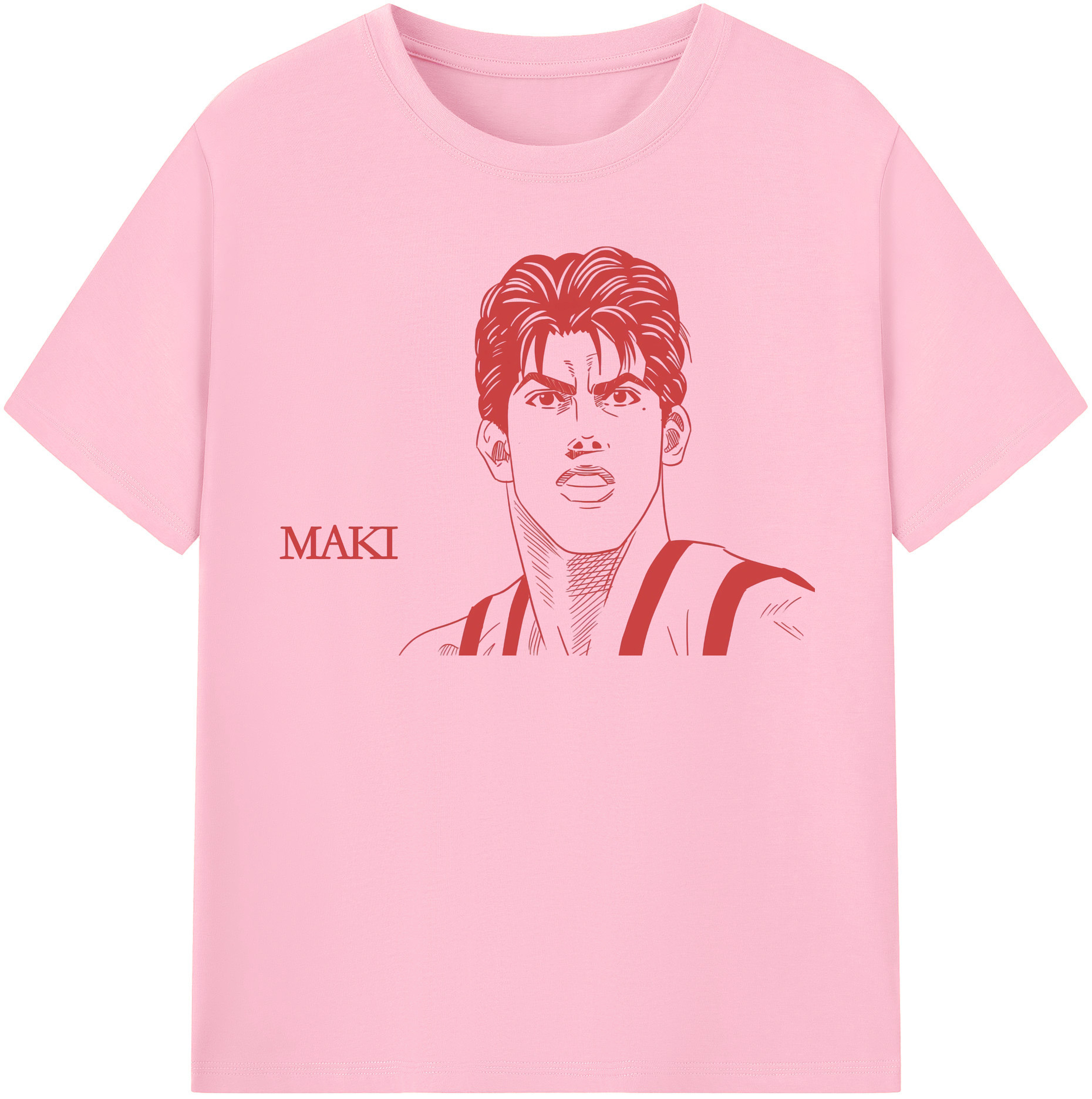 SLAM DUNK／スラムダンク 綿100％半袖Tシャツ（フロントプリント）