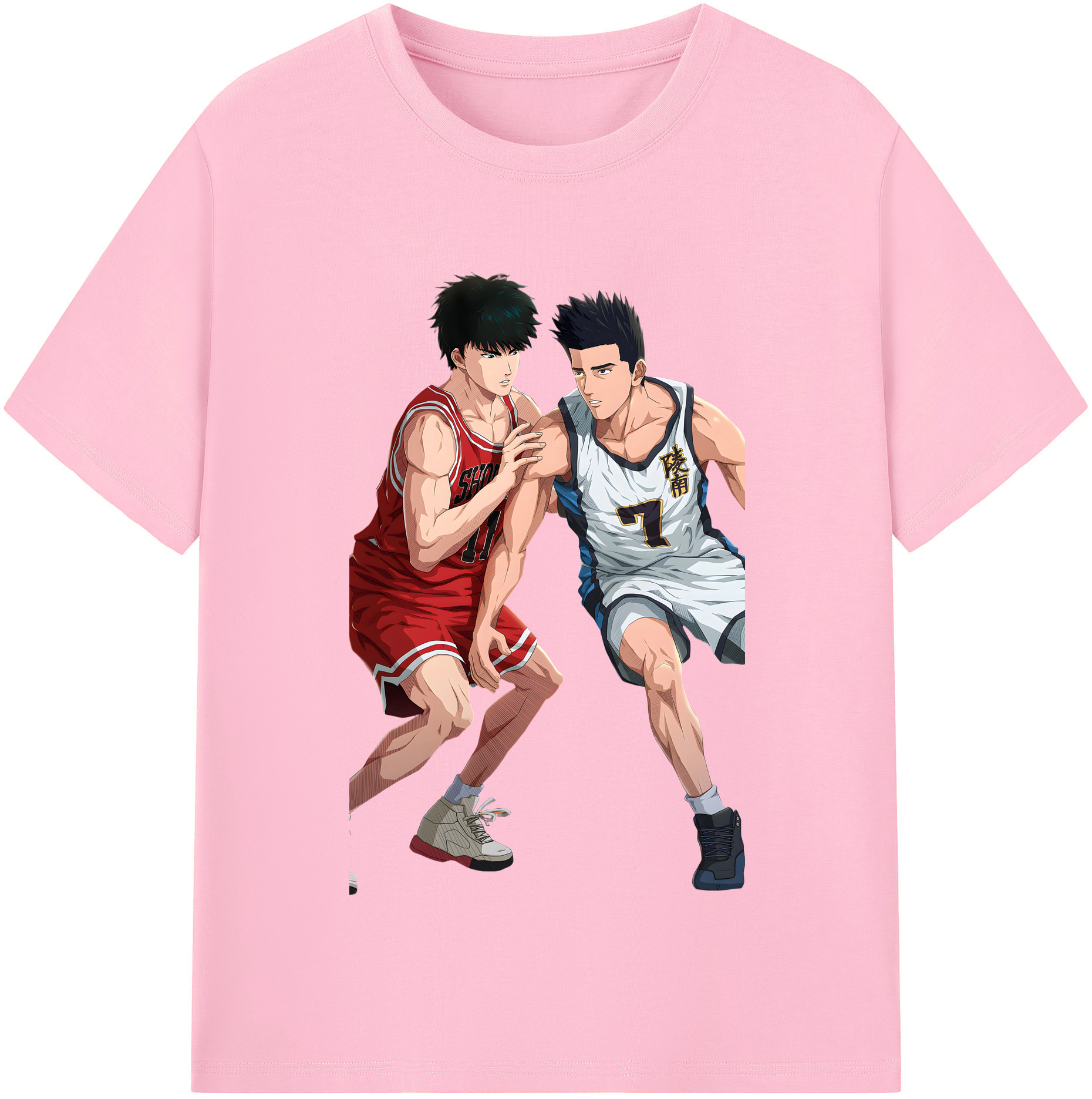 SLAM DUNK／スラムダンク 綿100％半袖Tシャツ（フロントプリント）