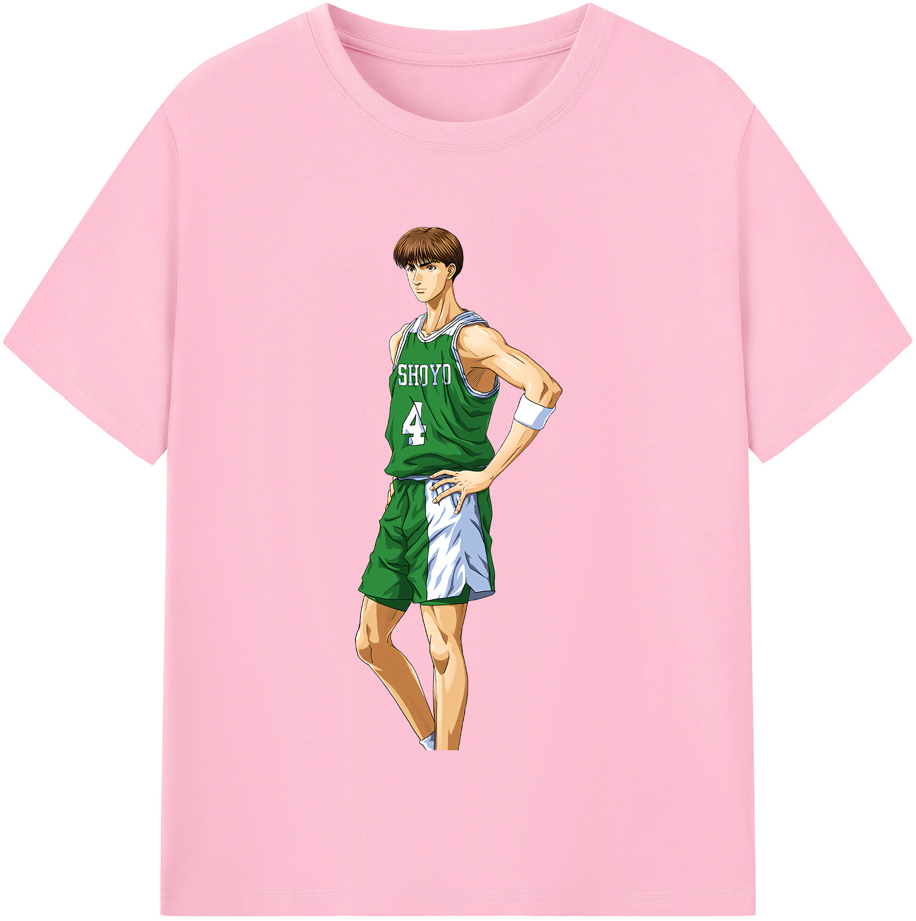 SLAM DUNK／スラムダンク 綿100％半袖Tシャツ（フロントプリント）