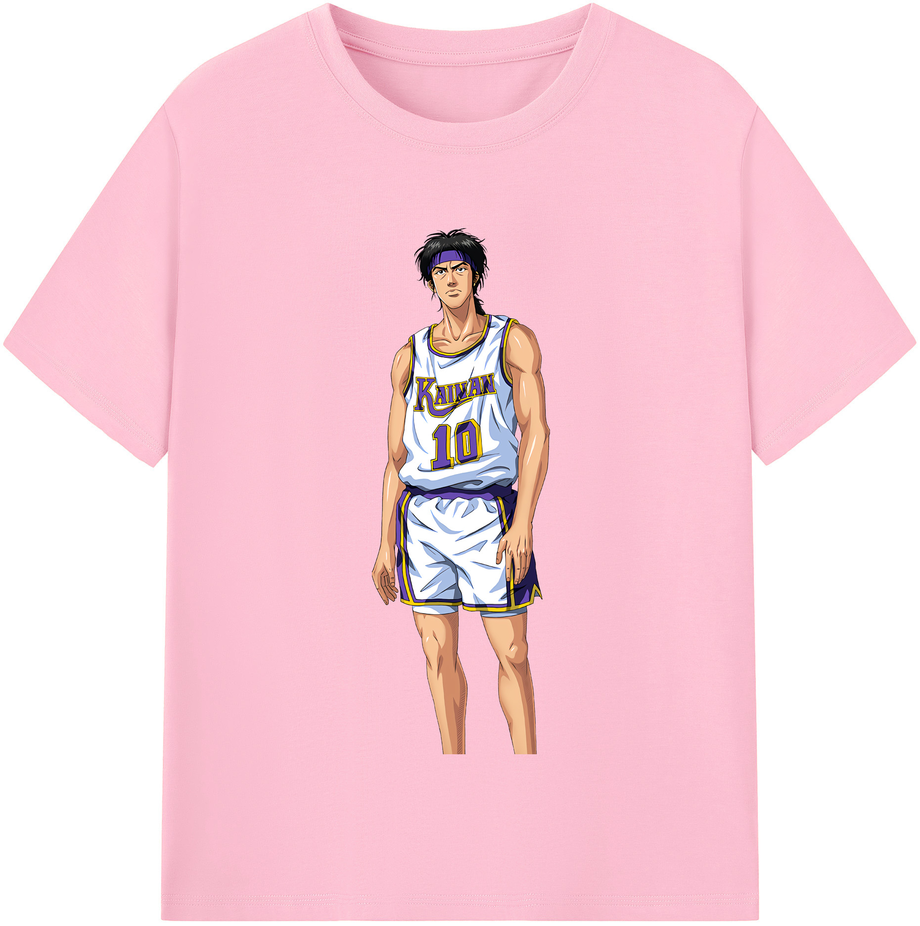 SLAM DUNK／スラムダンク 綿100％半袖Tシャツ（フロントプリント）