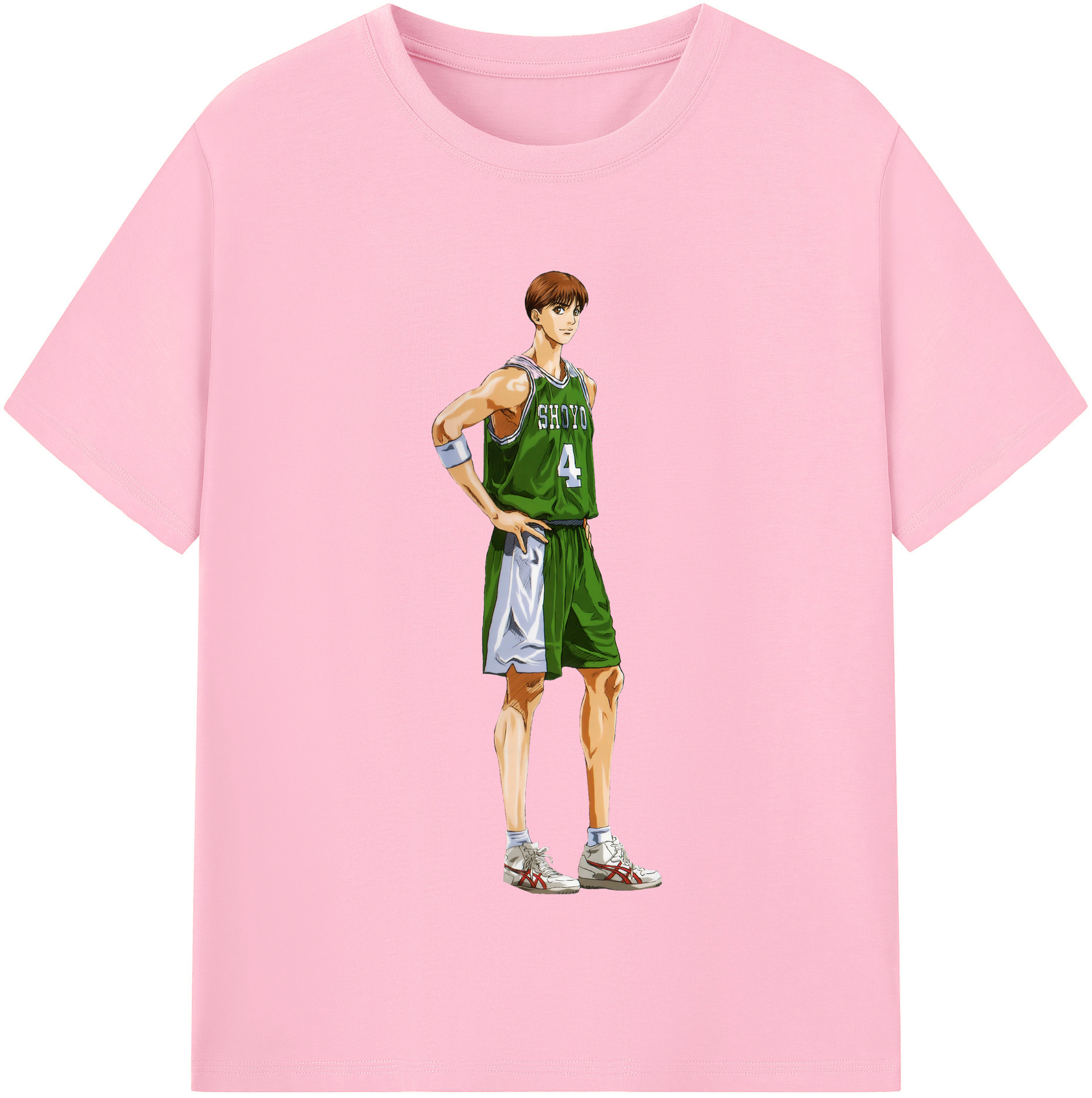 SLAM DUNK／スラムダンク 綿100％半袖Tシャツ（フロントプリント）