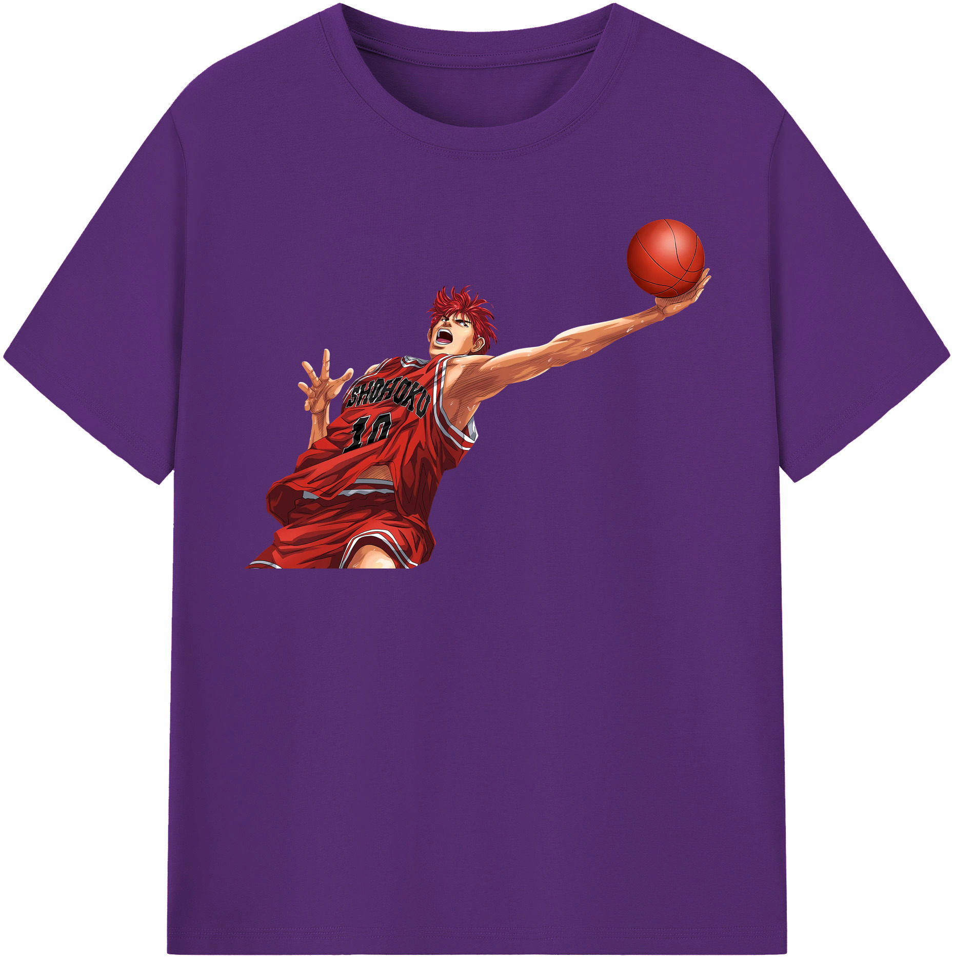（画像用） SLAM DUNK／スラムダンク 綿100％半袖Tシャツ（フロントプリント）