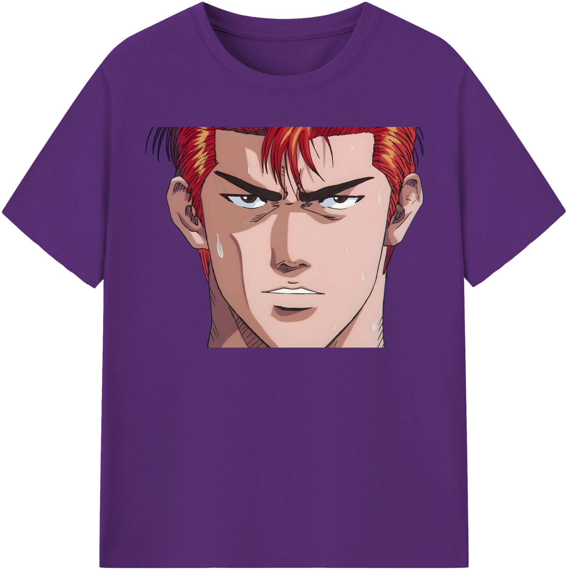 SLAM DUNK／スラムダンク 綿100％半袖Tシャツ（フロントプリント）