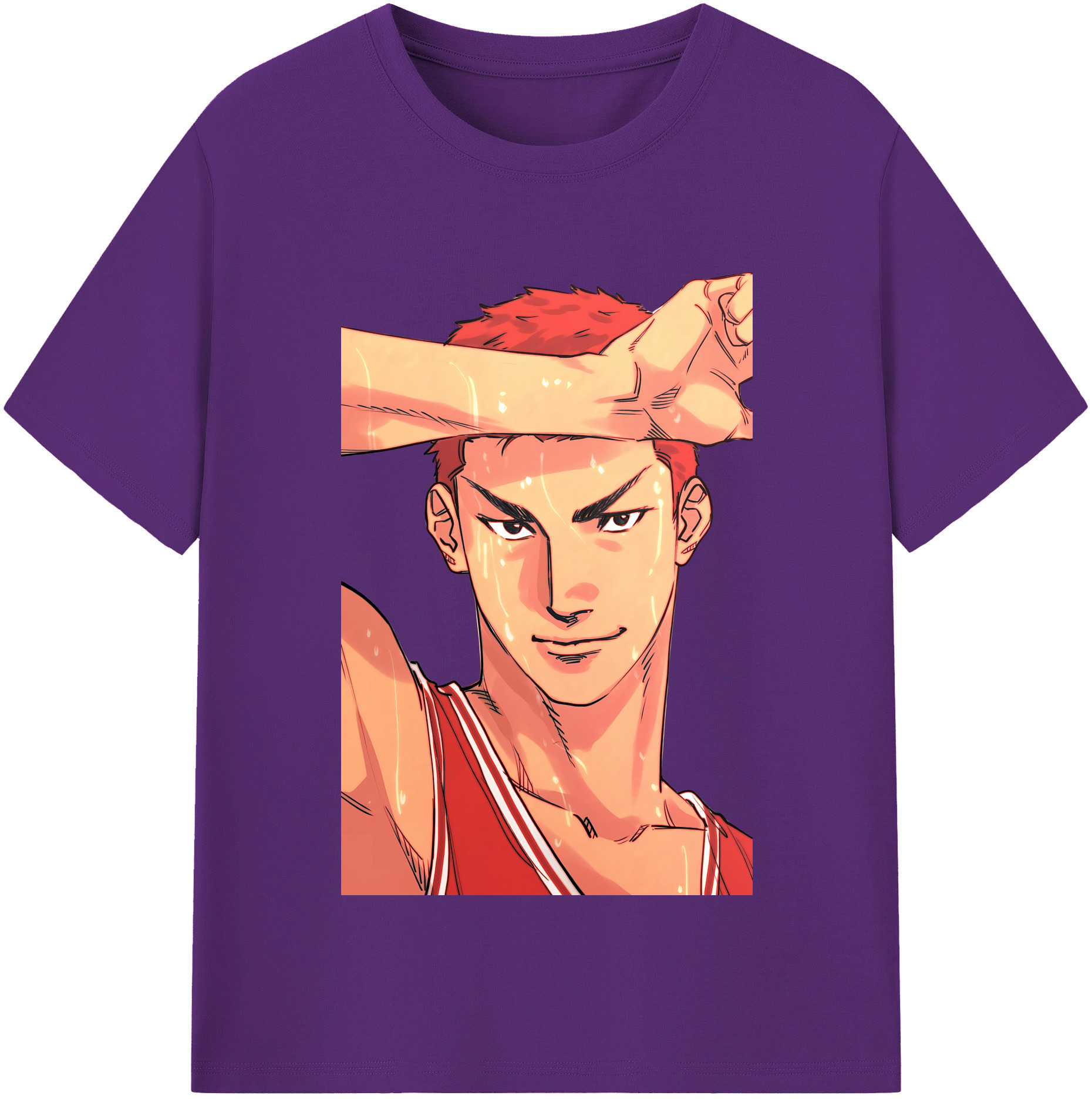 SLAM DUNK／スラムダンク 綿100％半袖Tシャツ（フロントプリント）