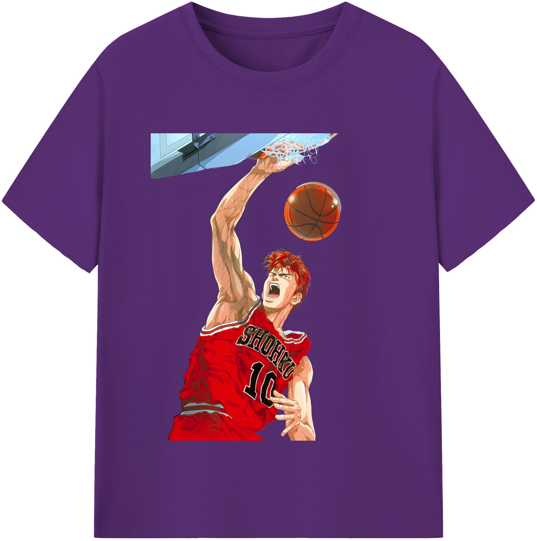（画像用） SLAM DUNK／スラムダンク 綿100％半袖Tシャツ（フロントプリント）