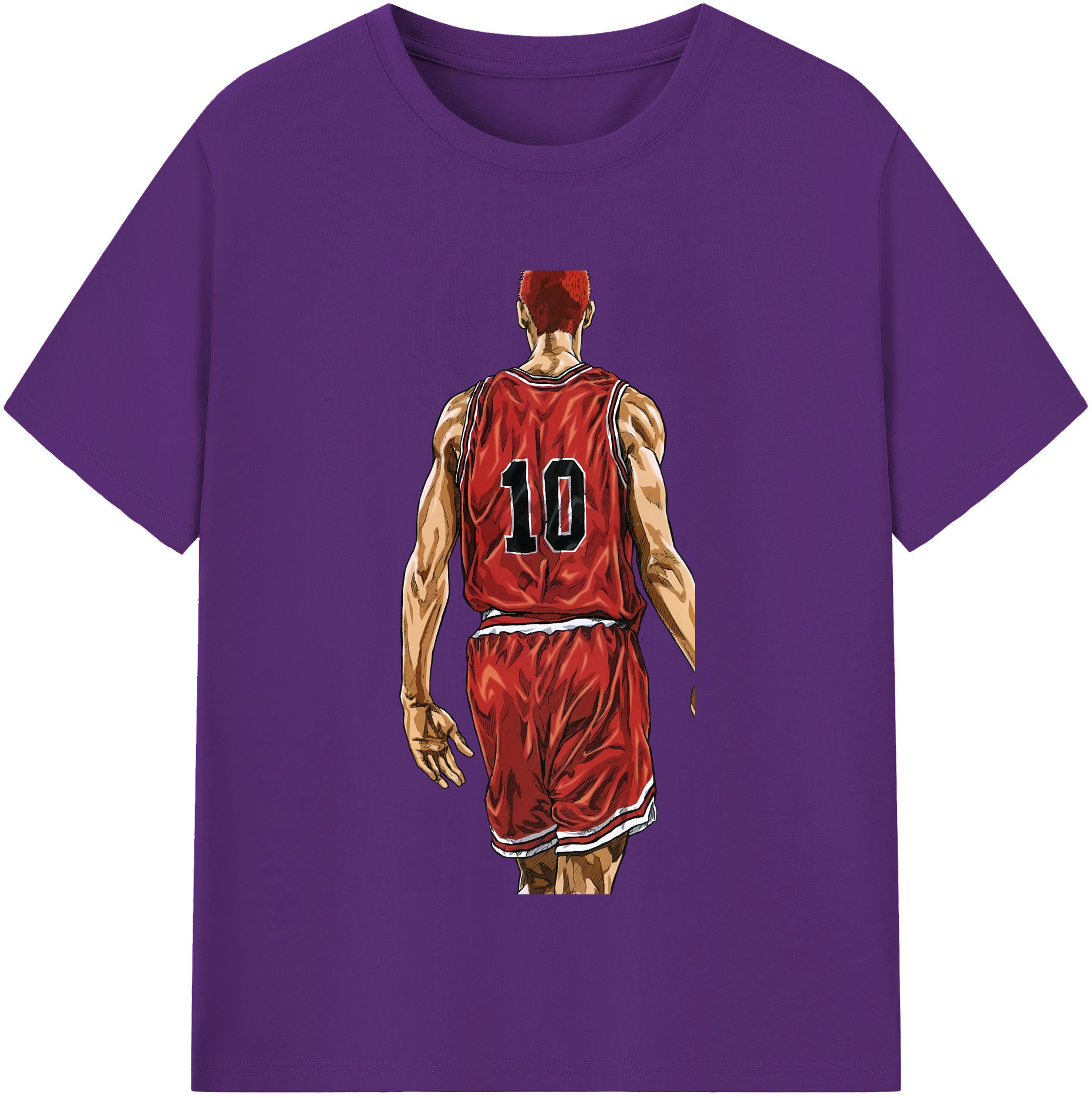 SLAM DUNK／スラムダンク 綿100％半袖Tシャツ（フロントプリント）