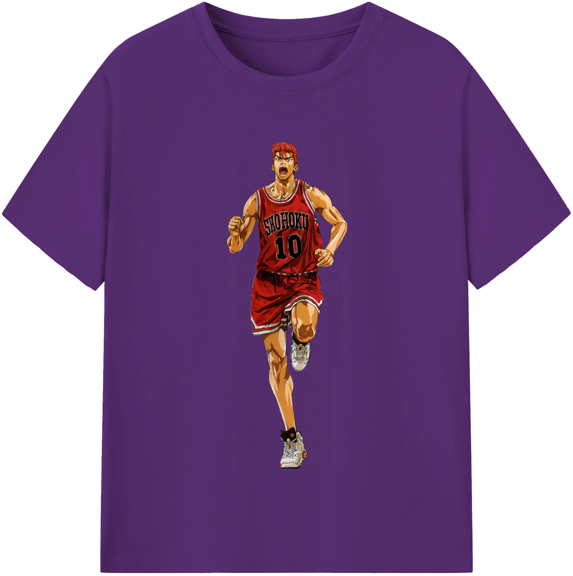 SLAM DUNK／スラムダンク 綿100％半袖Tシャツ（フロントプリント）