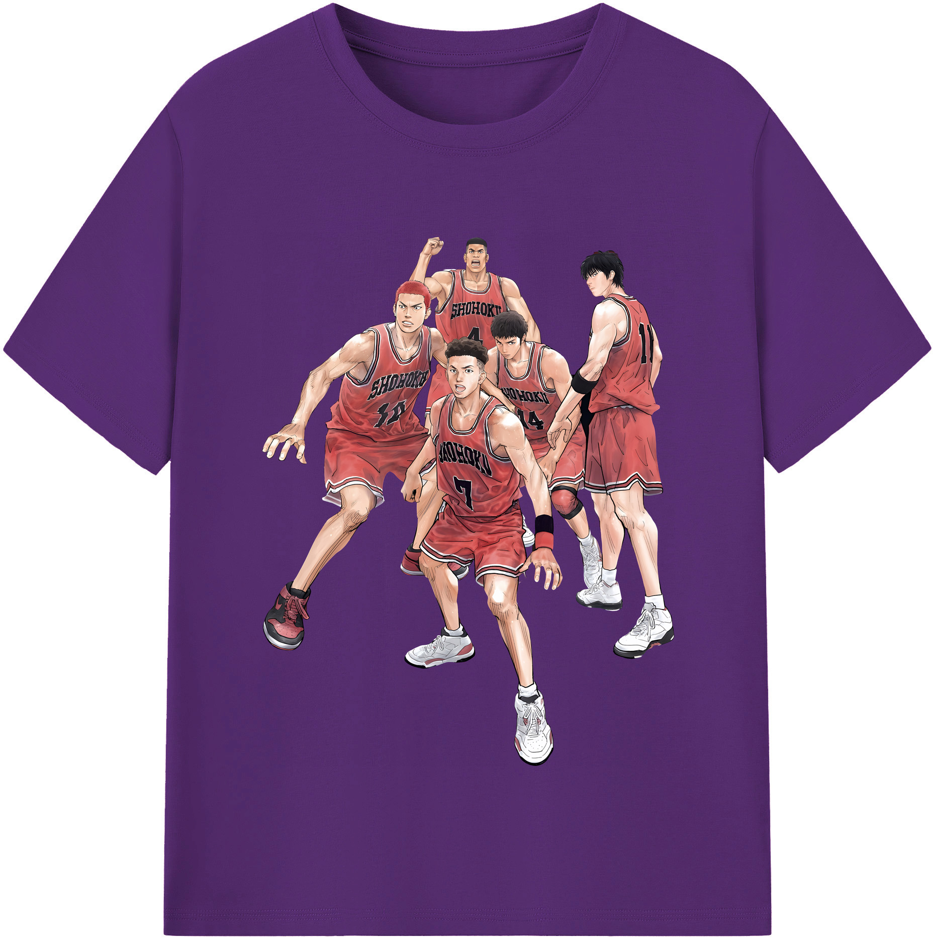 （画像用） SLAM DUNK／スラムダンク 綿100％半袖Tシャツ（フロントプリント）