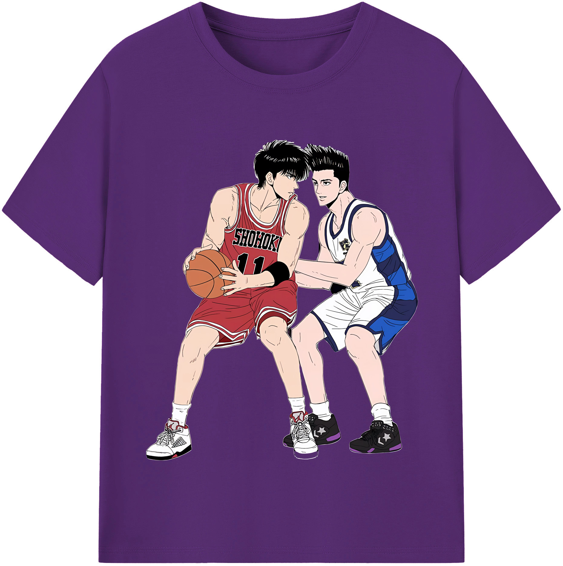 （画像用） SLAM DUNK／スラムダンク 綿100％半袖Tシャツ（フロントプリント）