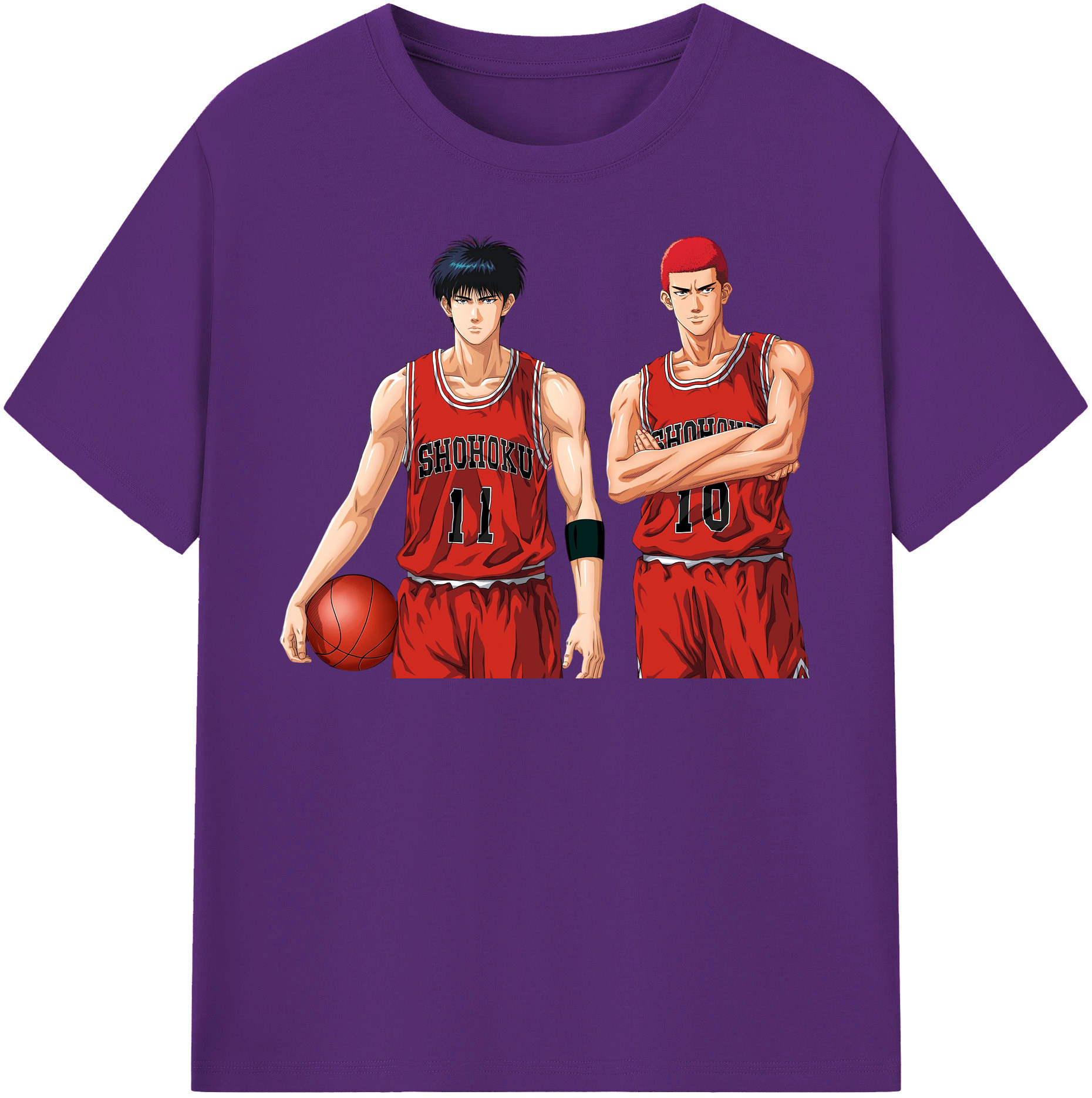 （画像用） SLAM DUNK／スラムダンク 綿100％半袖Tシャツ（フロントプリント）